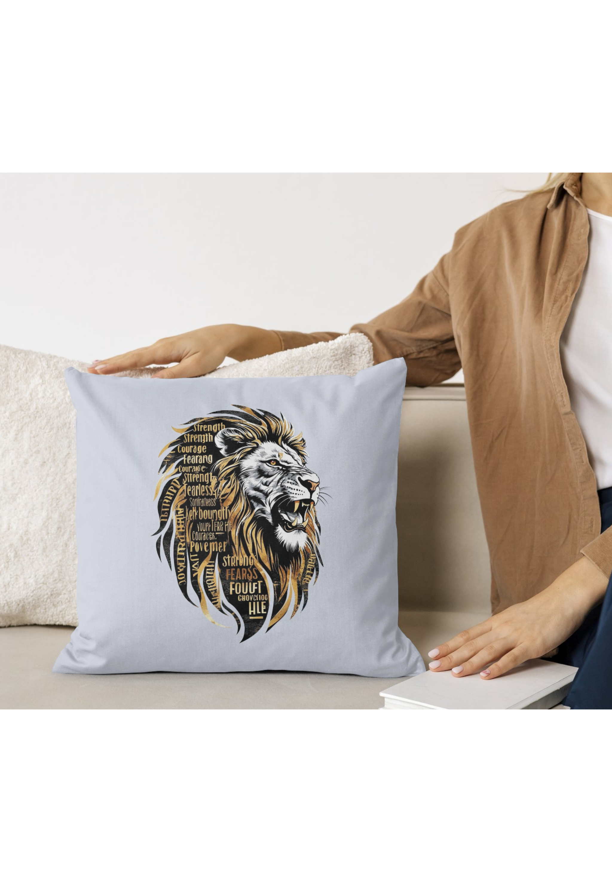 Motivational Lion Print
