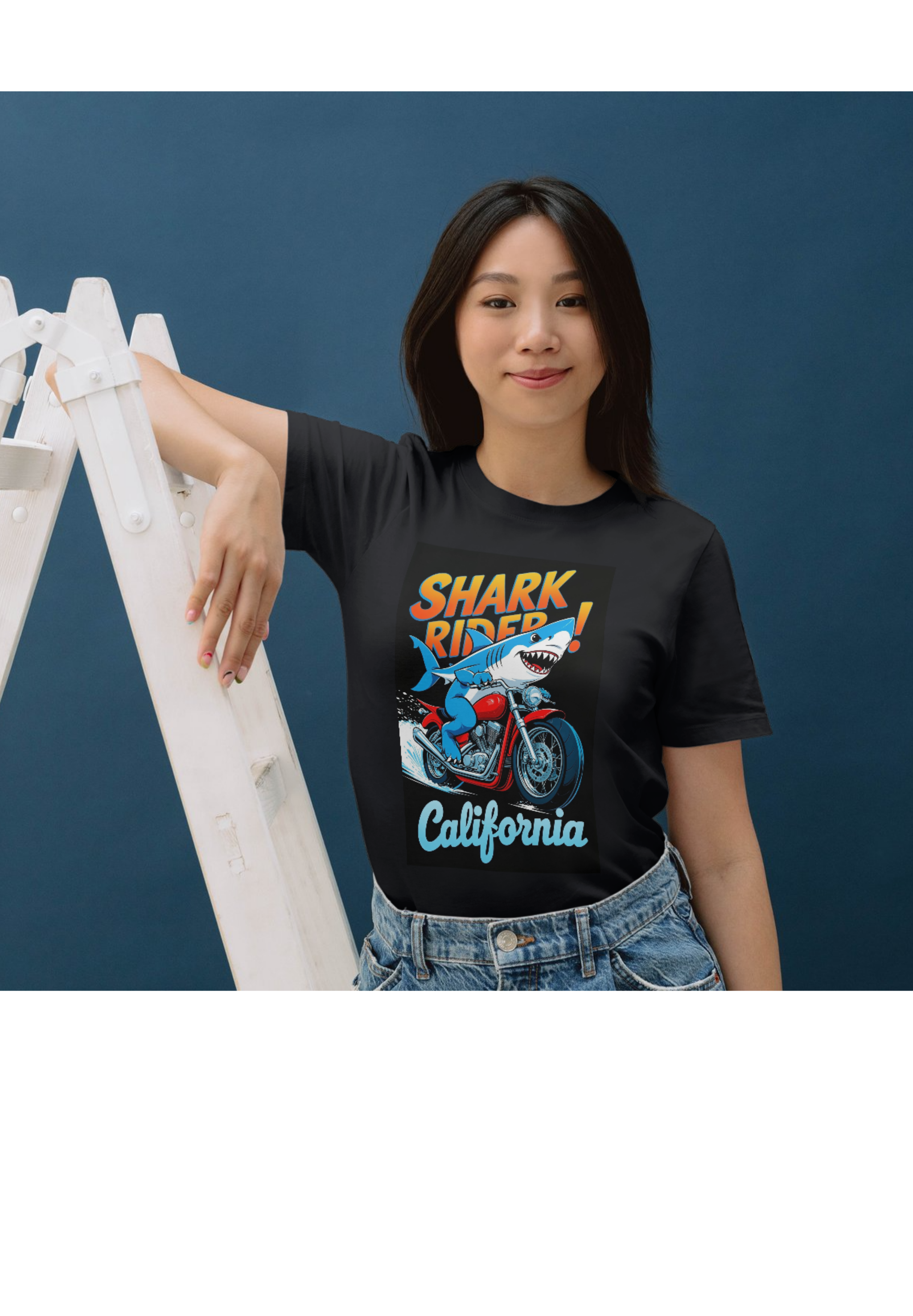 Shark Rider Print