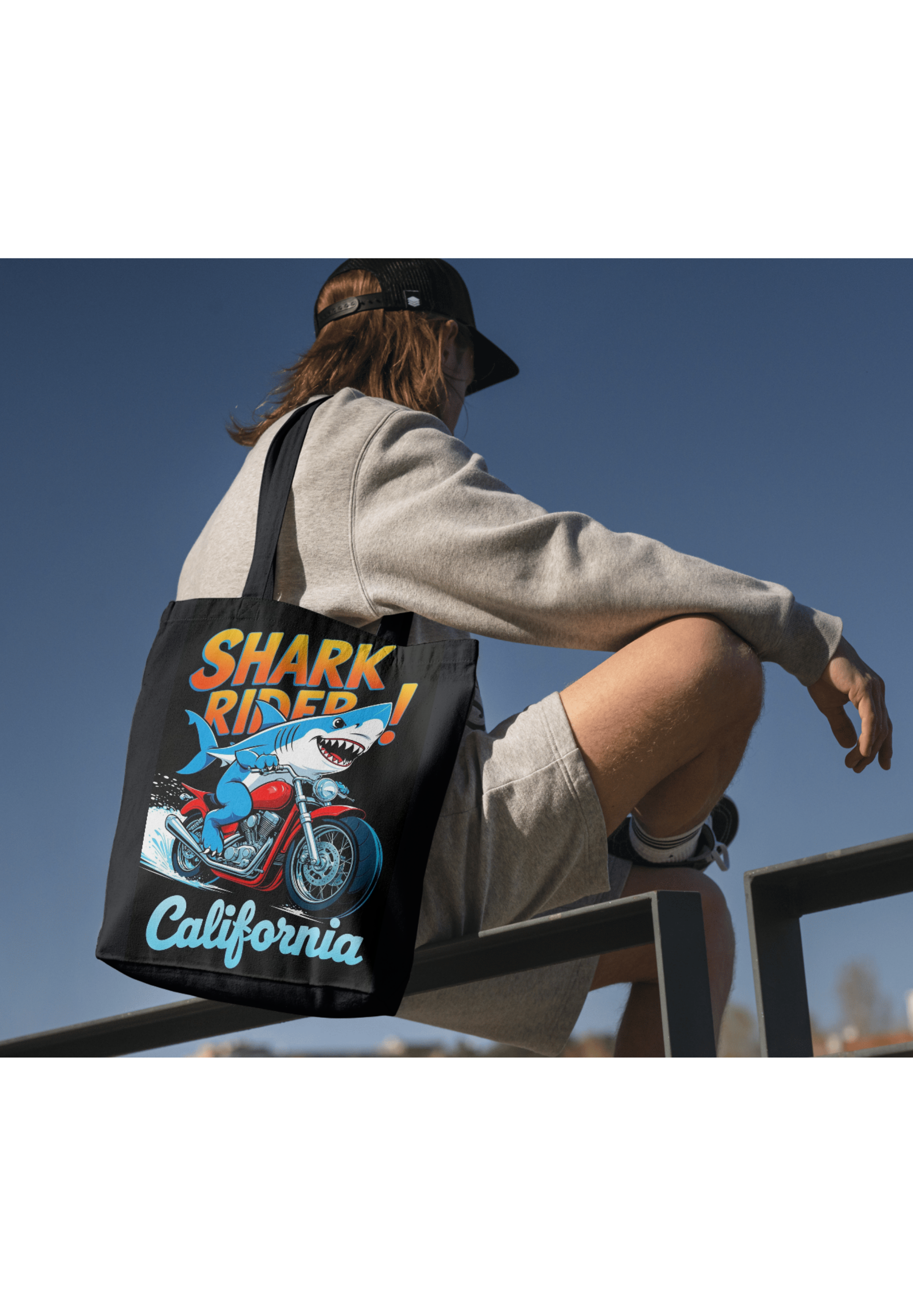 Shark Rider Print