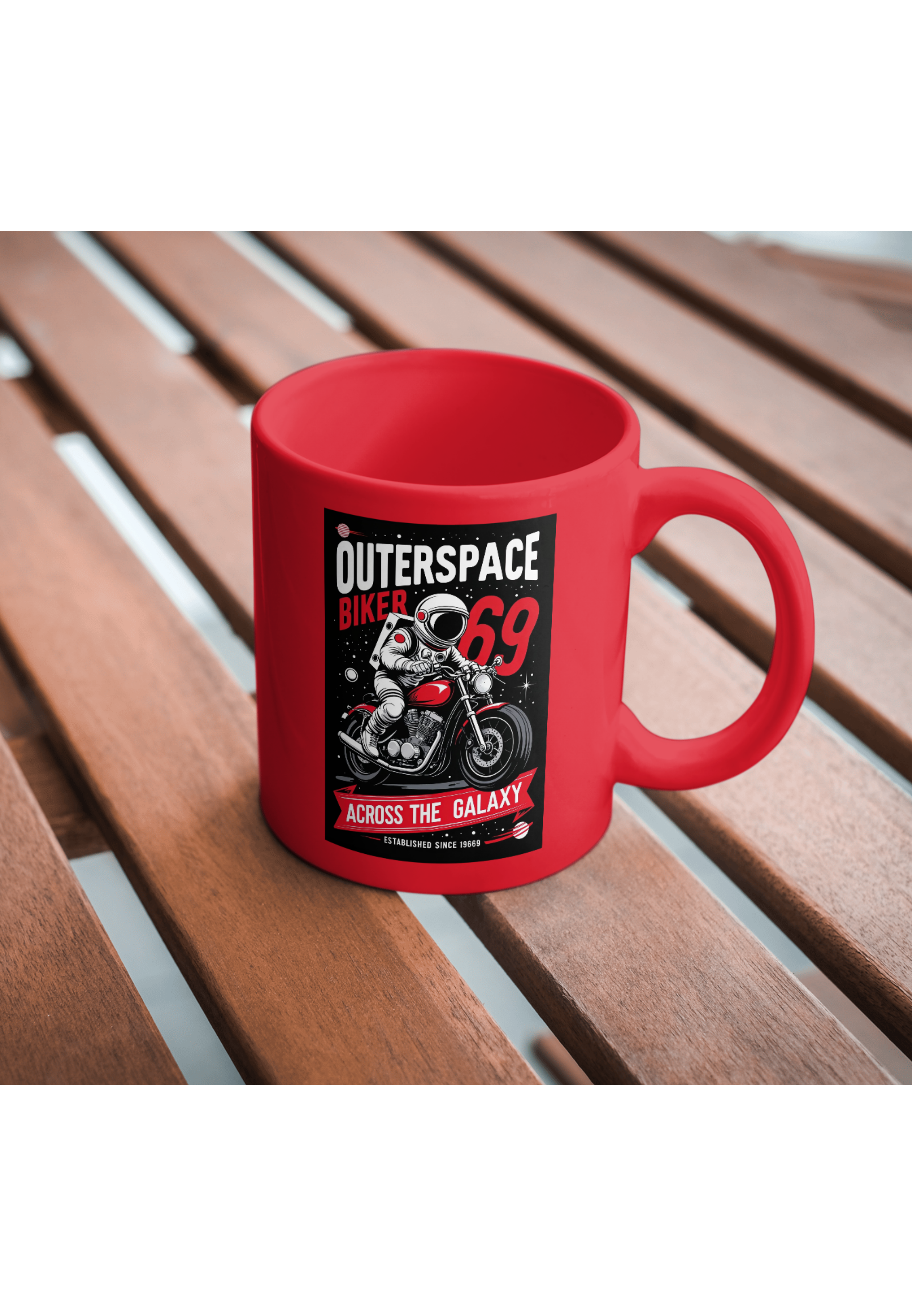 Outerspace Biker Print