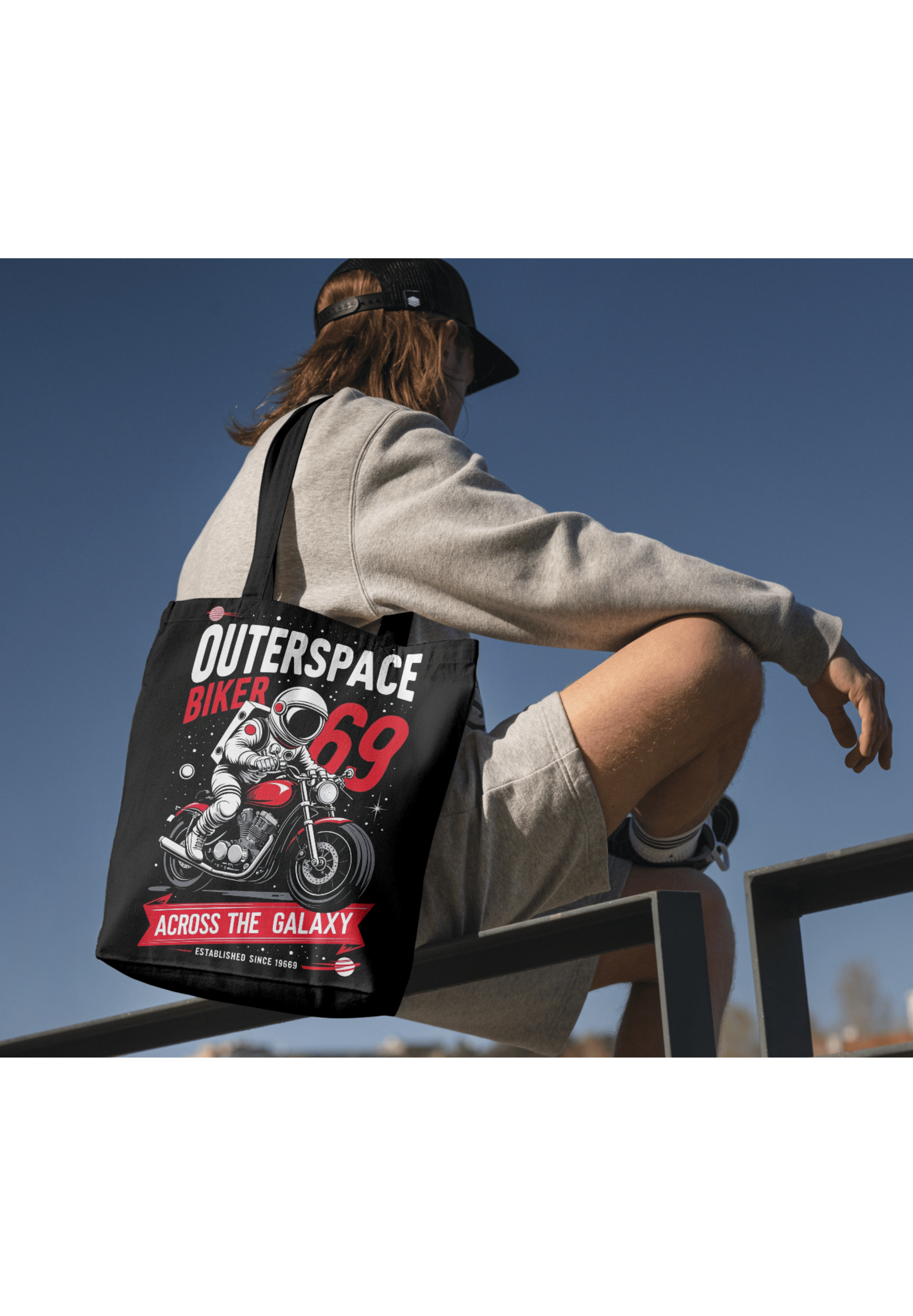 Outerspace Biker Print