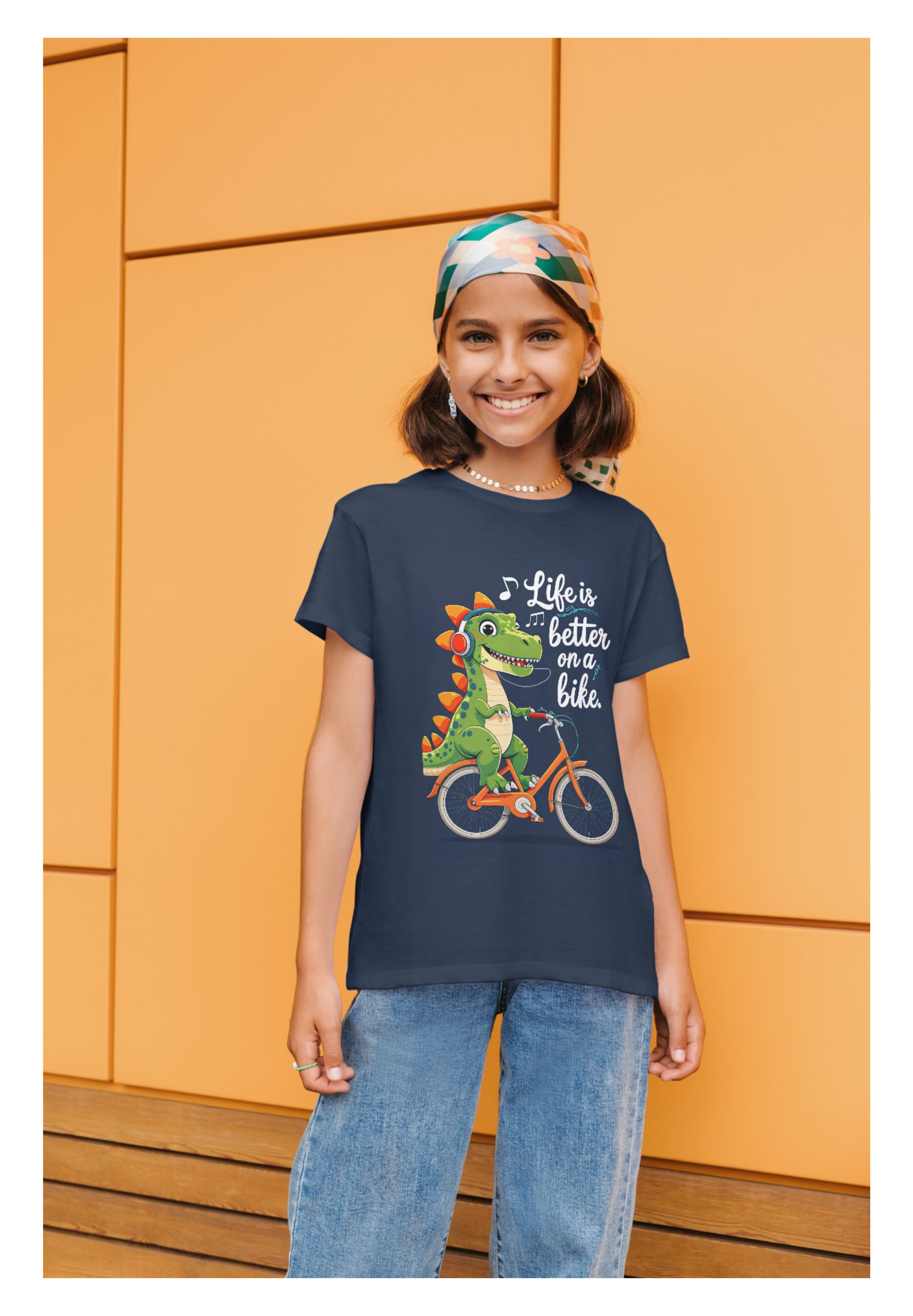 Dino Bike Bliss Print
