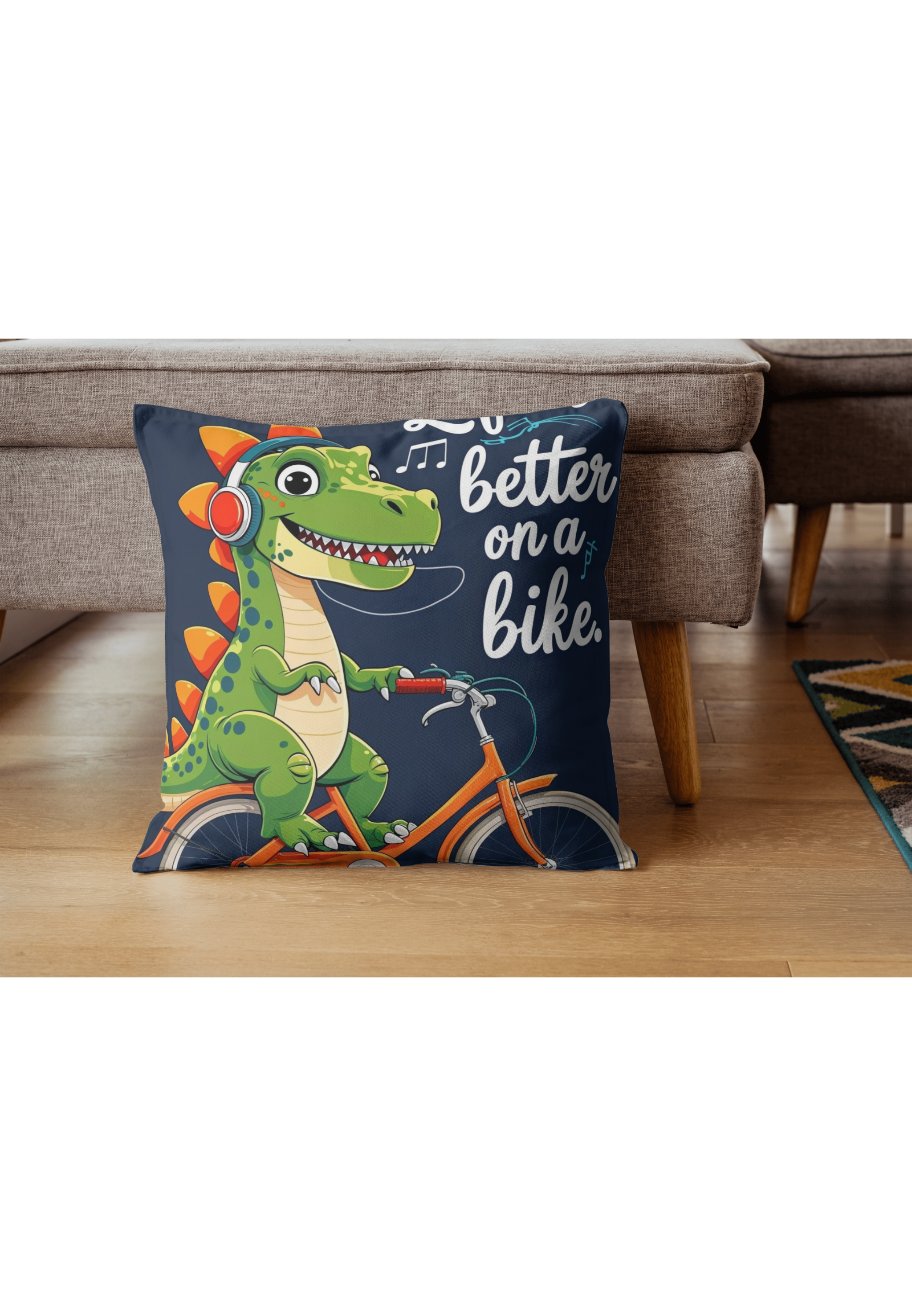 Dino Bike Bliss Print