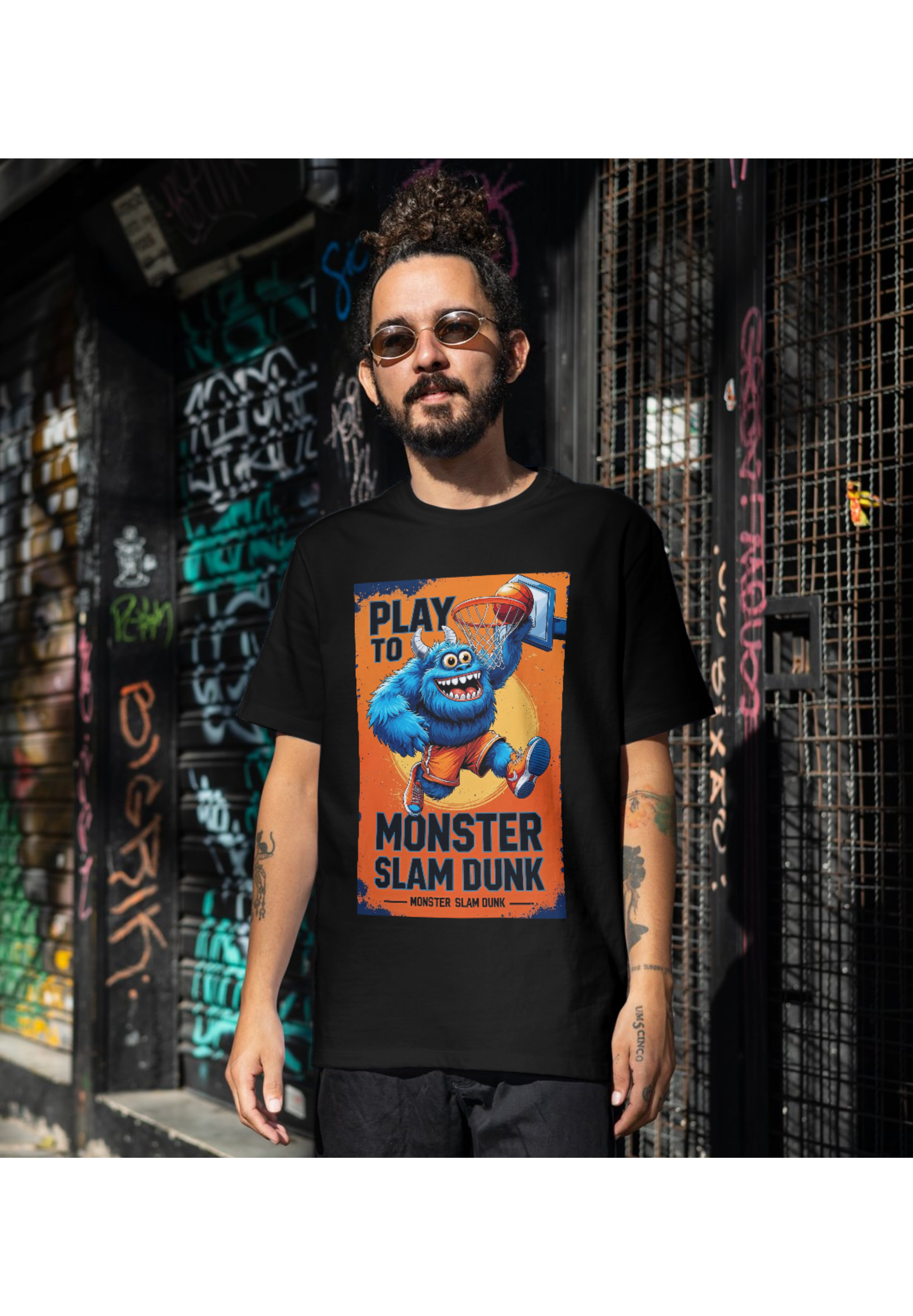 Monster Slam Dunk Print