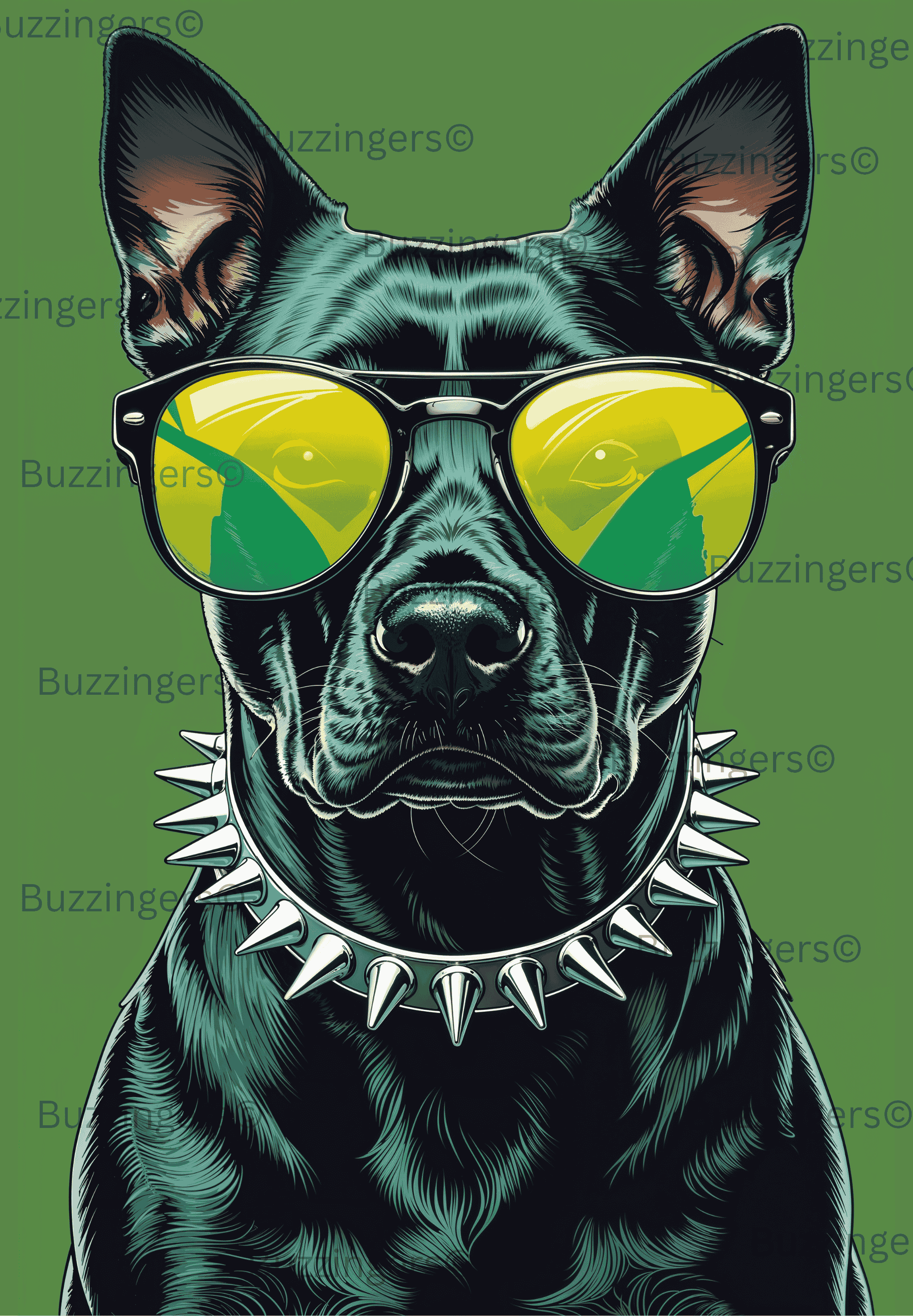 Black Dog Print