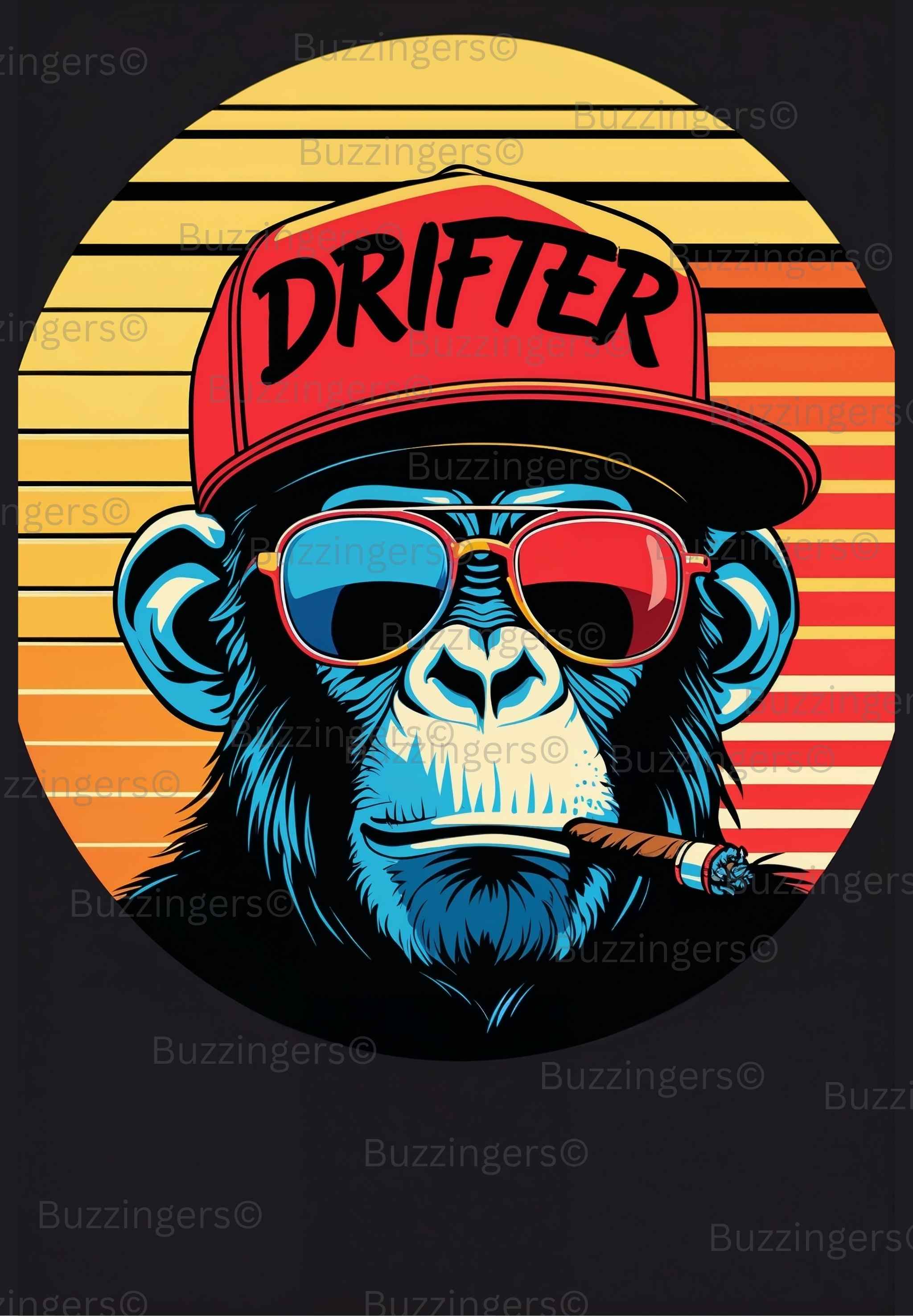 Drifter Monkey Print