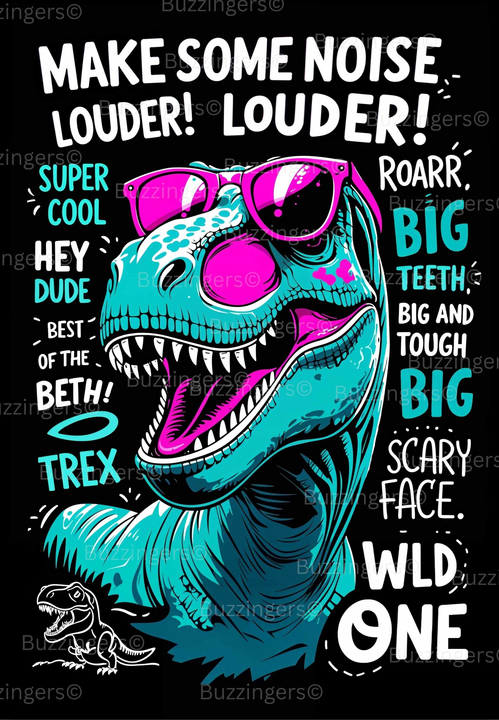 Cool T-Rex Print