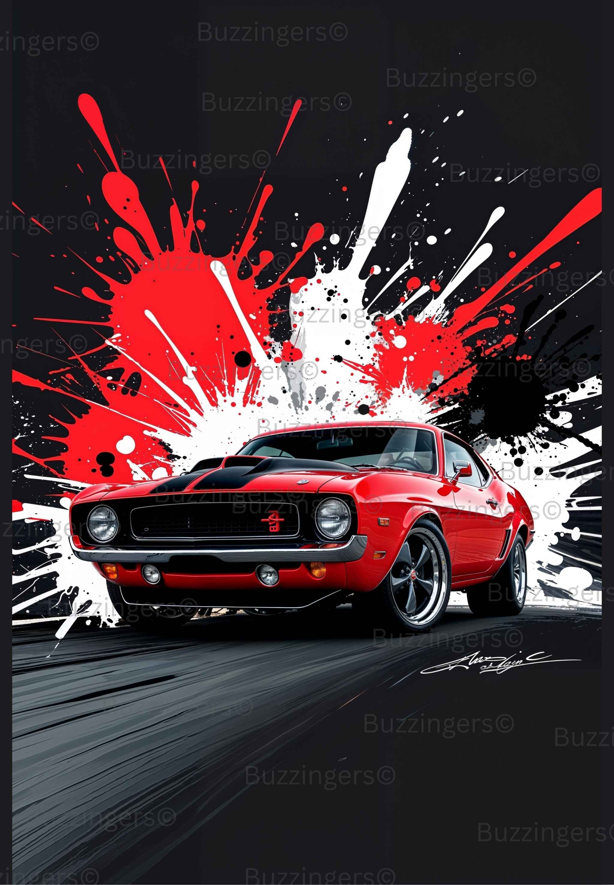 Car Splash Print
