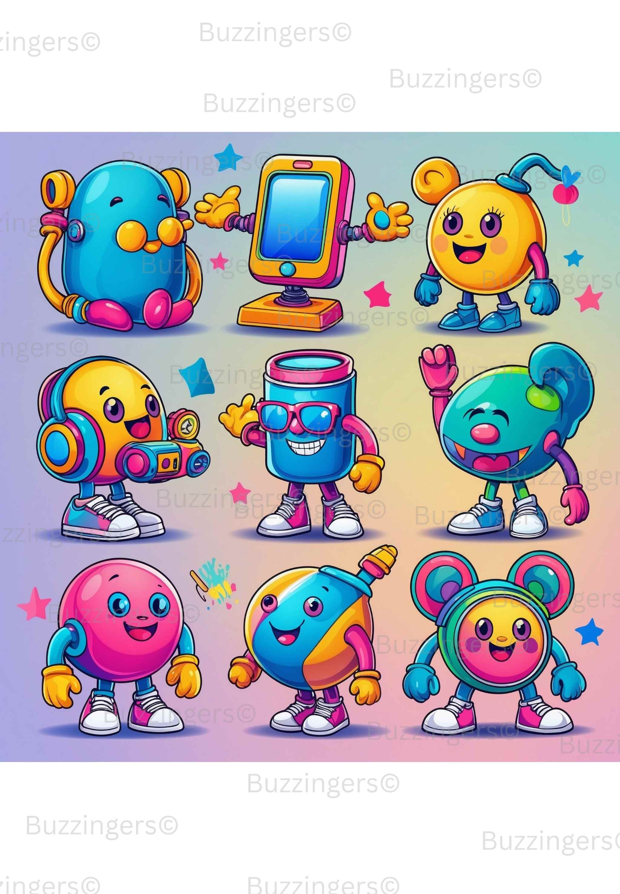 Icon Cartoon Print