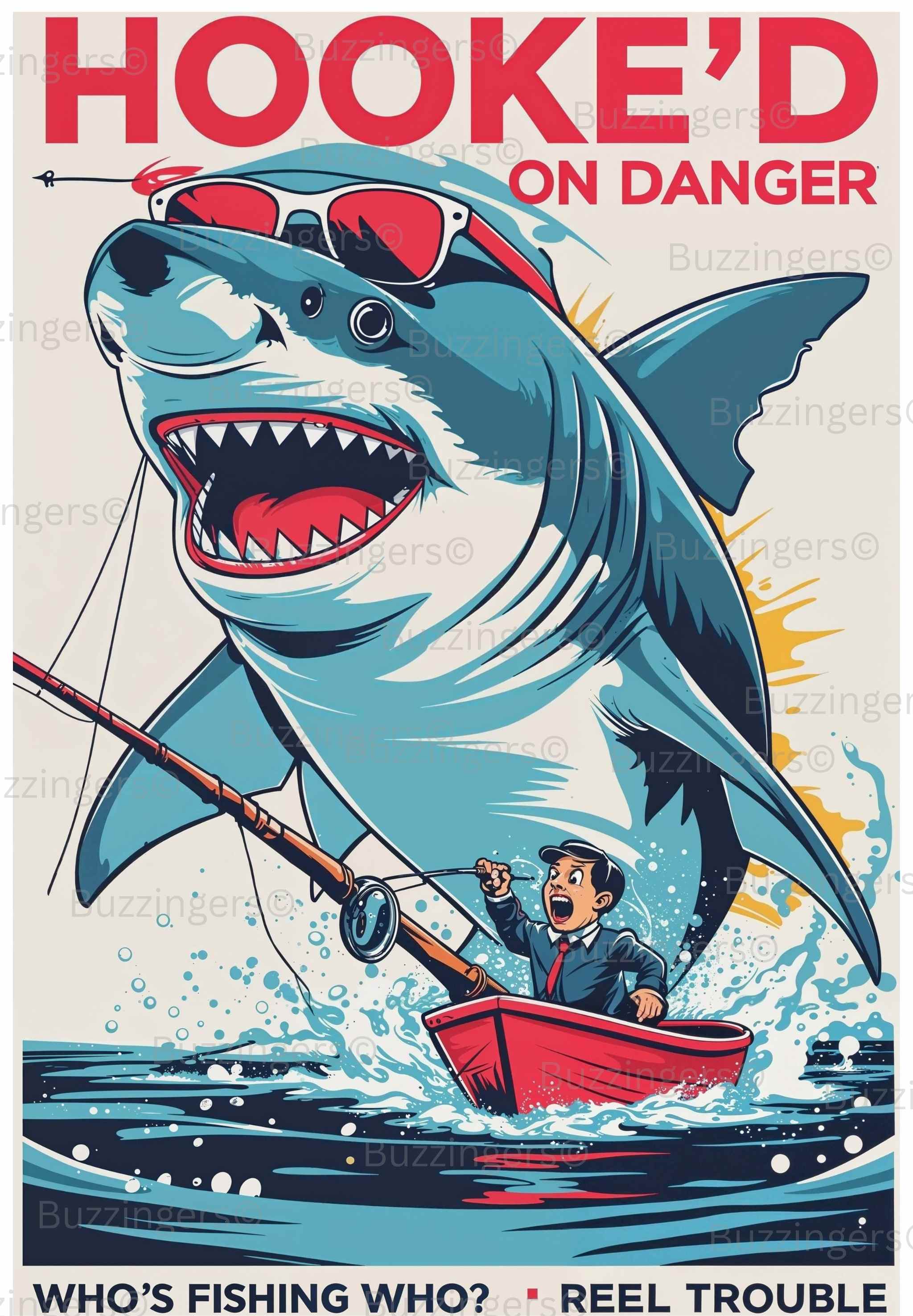 Hooked On Danger Print