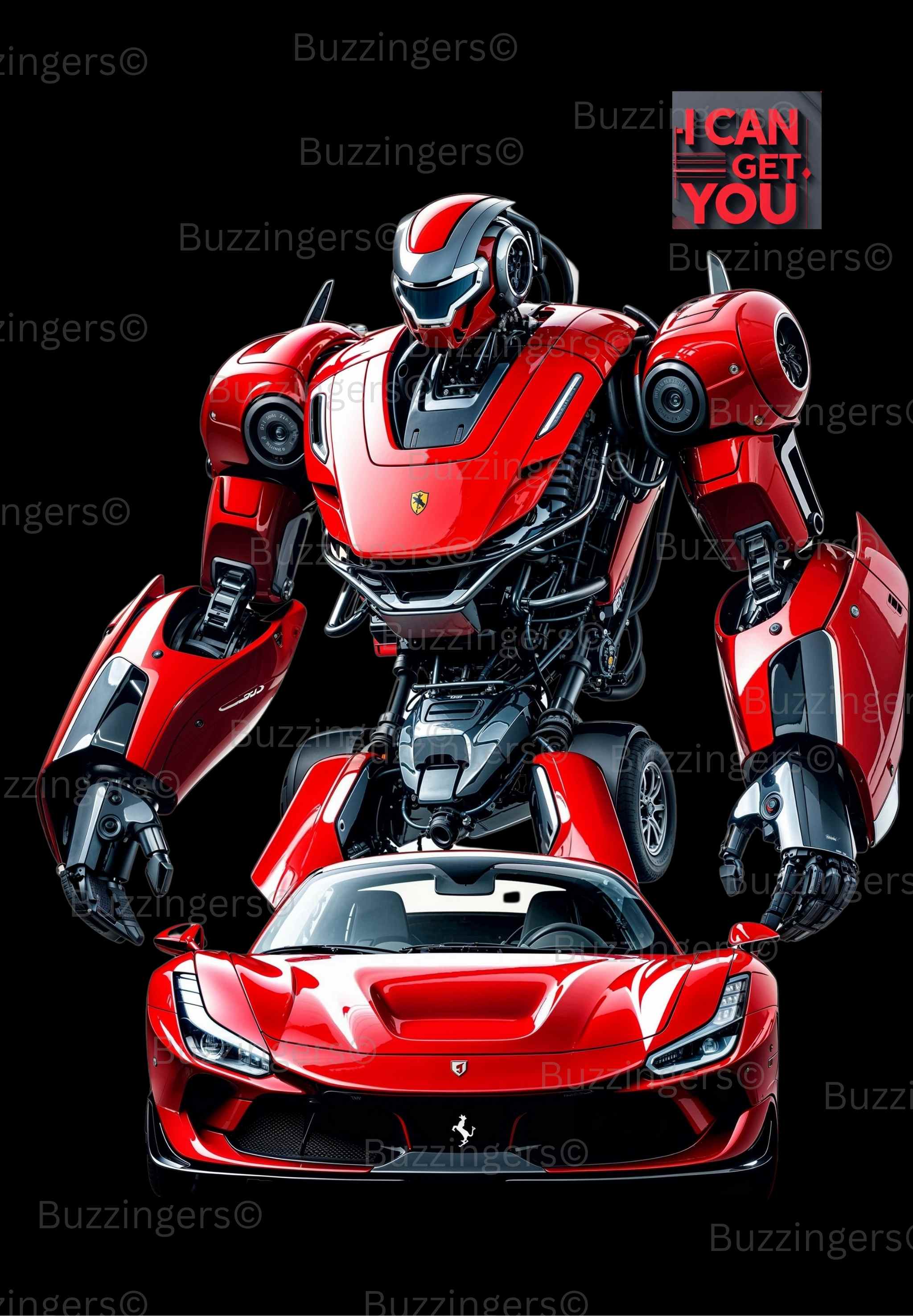 Ferrari Mecha Evolution Print