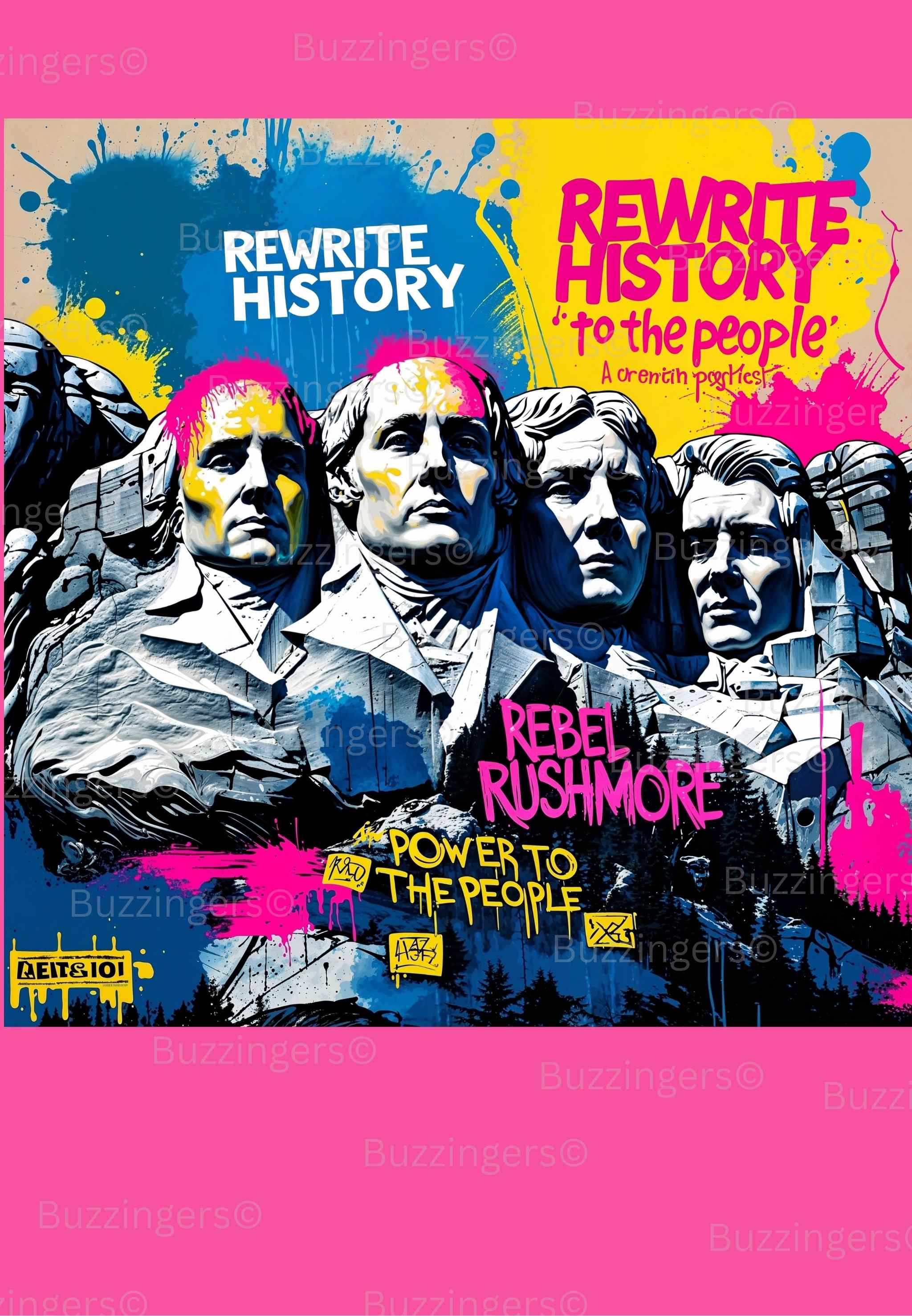 Rebel Rushmore Print – Icons Reimagined