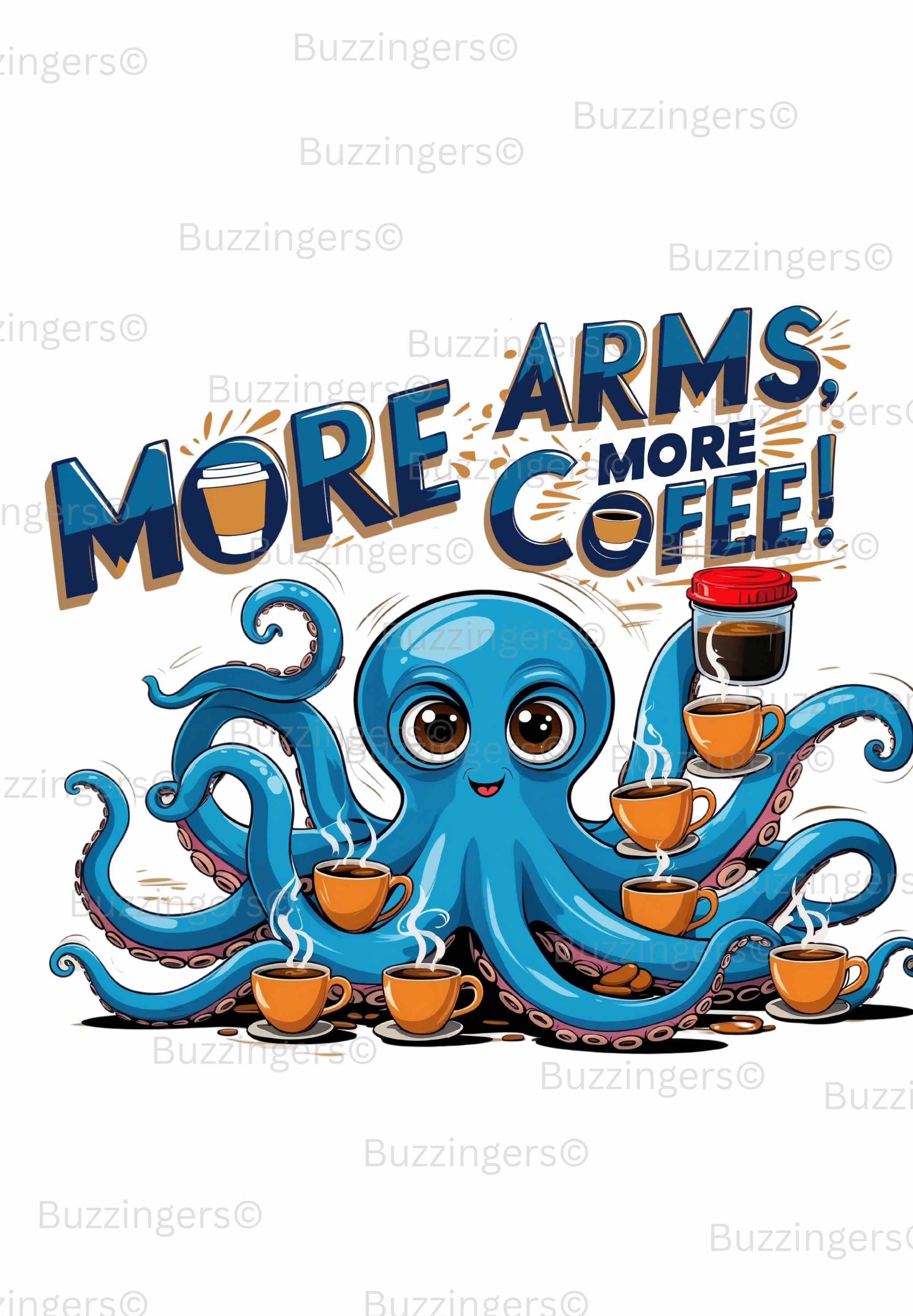 Octopus Coffee Print