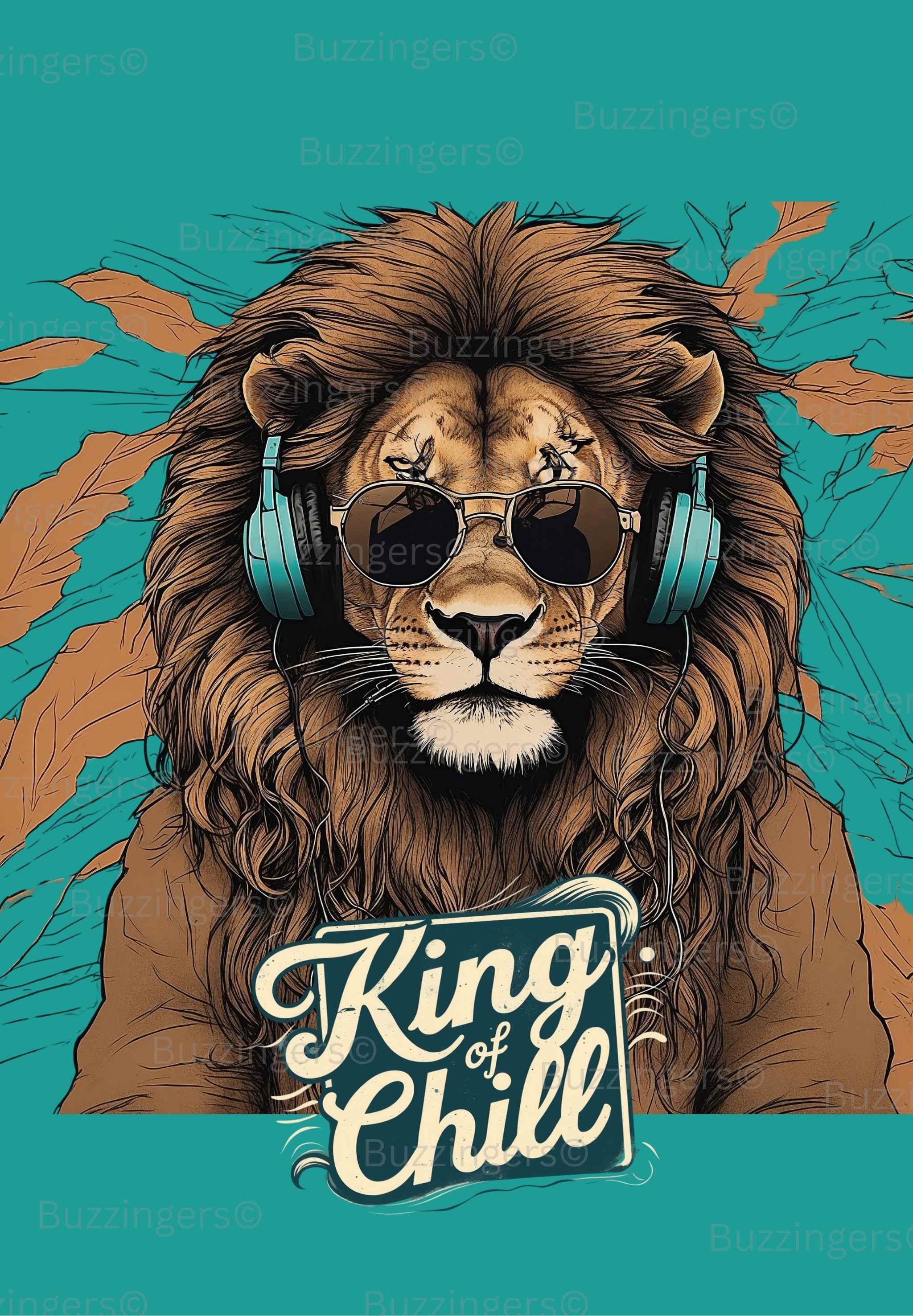 King Chill Lion Print