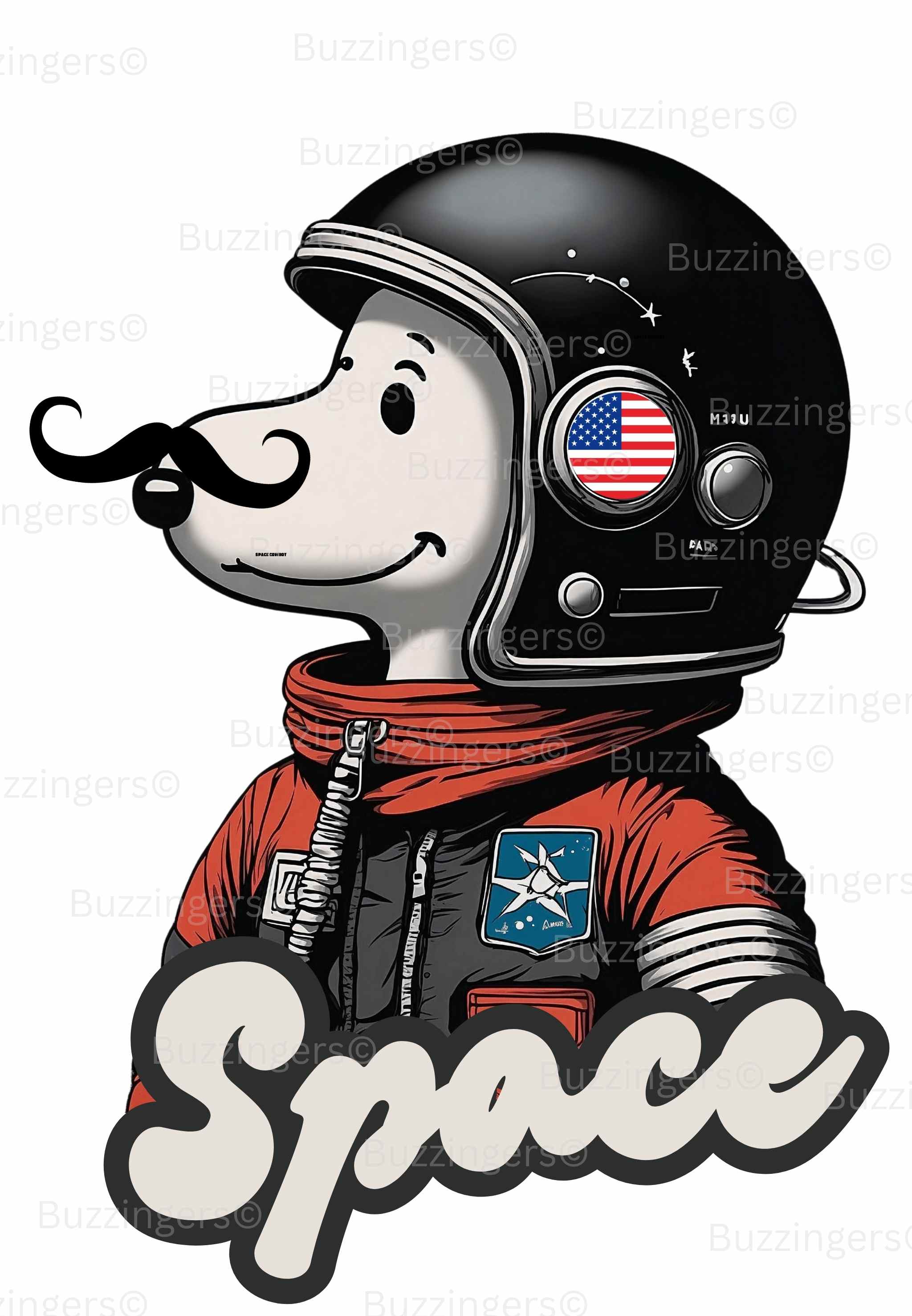Space Dog Print