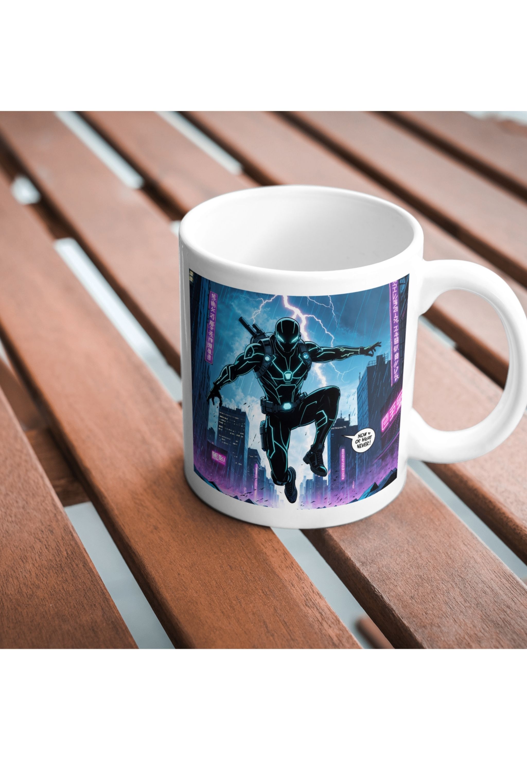 Futuristic Cyber Warrior Print