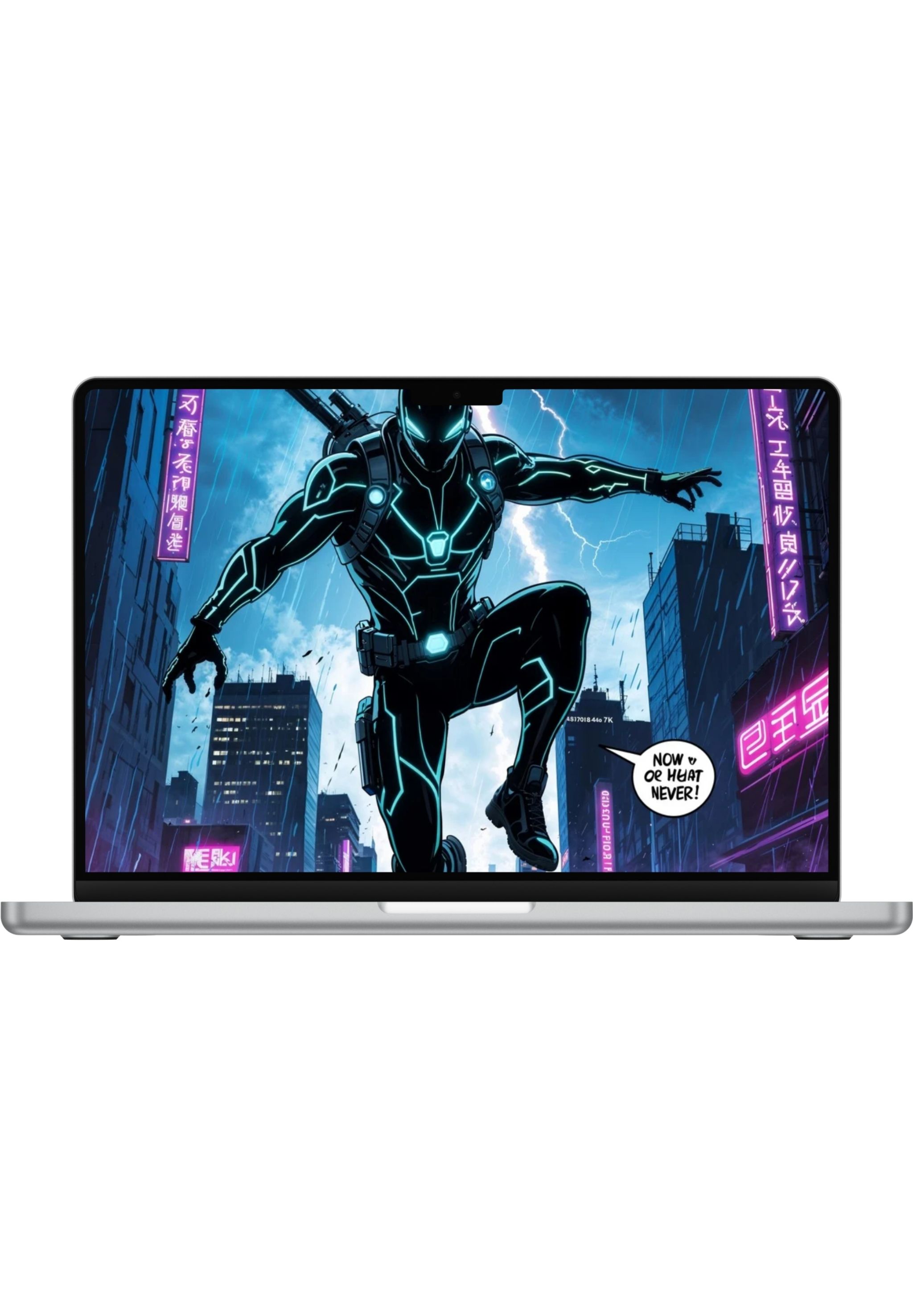 Futuristic Cyber Warrior Print