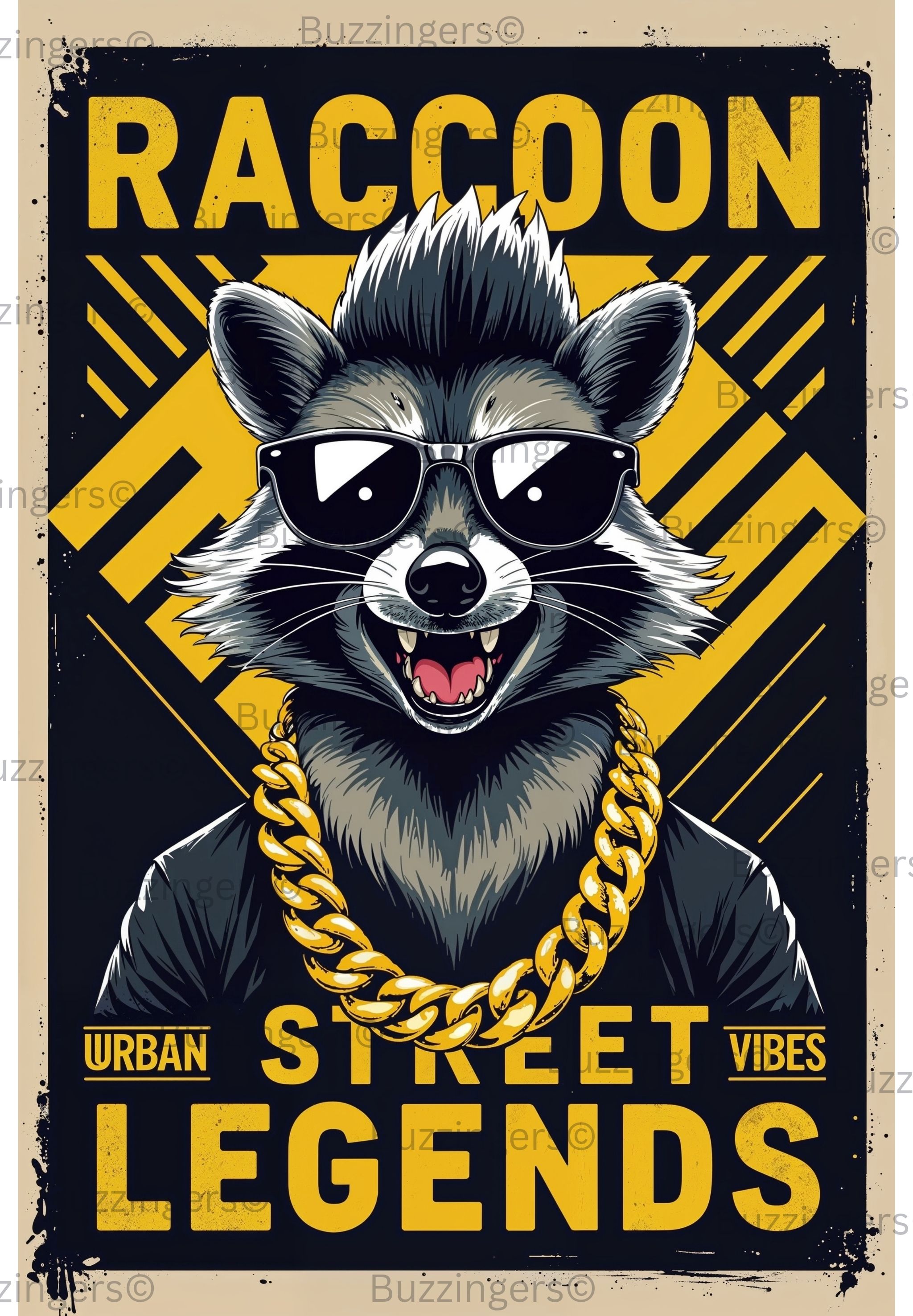 Raccoon Street Legends Print