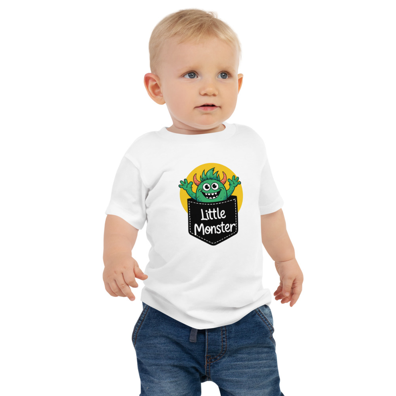 Little Monster Baby Jersey Short Sleeve Tee
