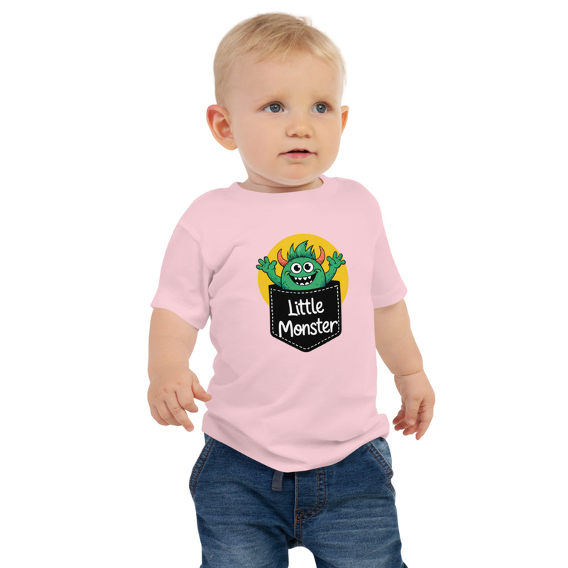 Little Monster Baby Jersey Short Sleeve Tee