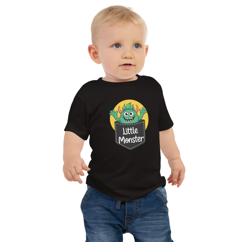 Little Monster Baby Jersey Short Sleeve Tee