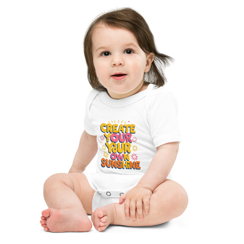 Create Your Own Sunshine | Baby short sleeve one piece