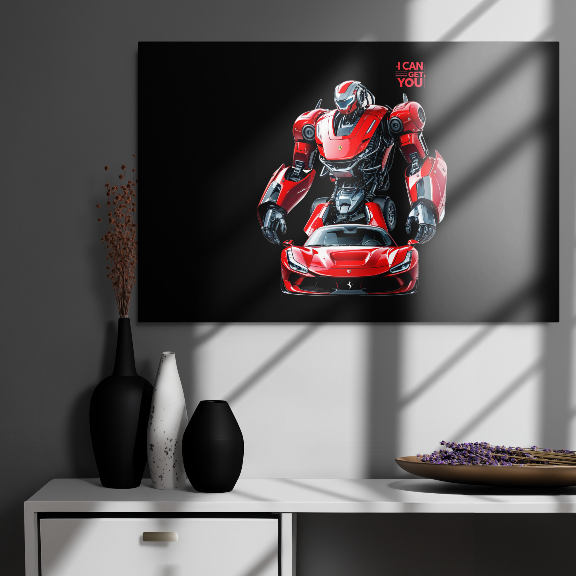 Ferrari Mecha Metal prints