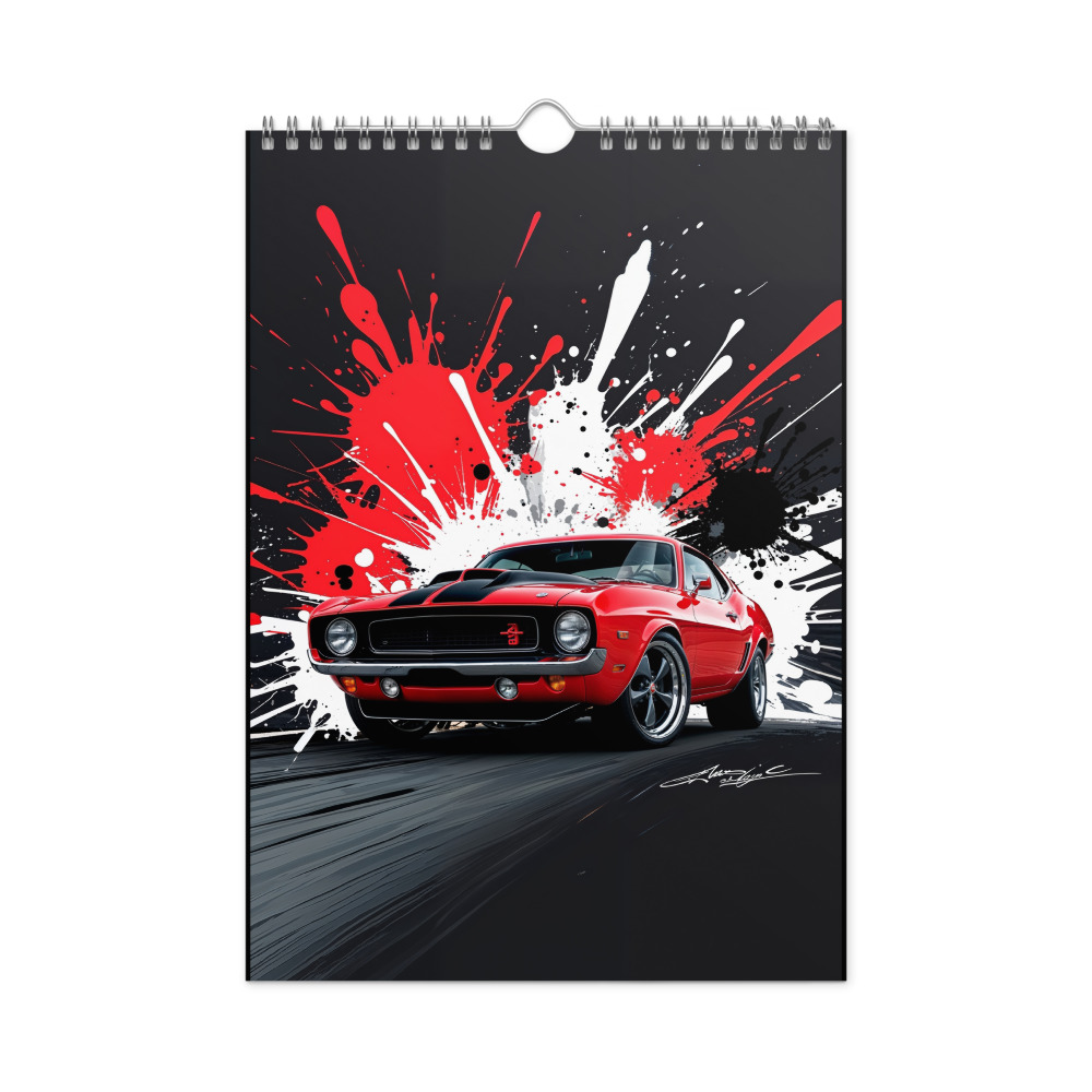 Classic Muscle Car Wall Calendar