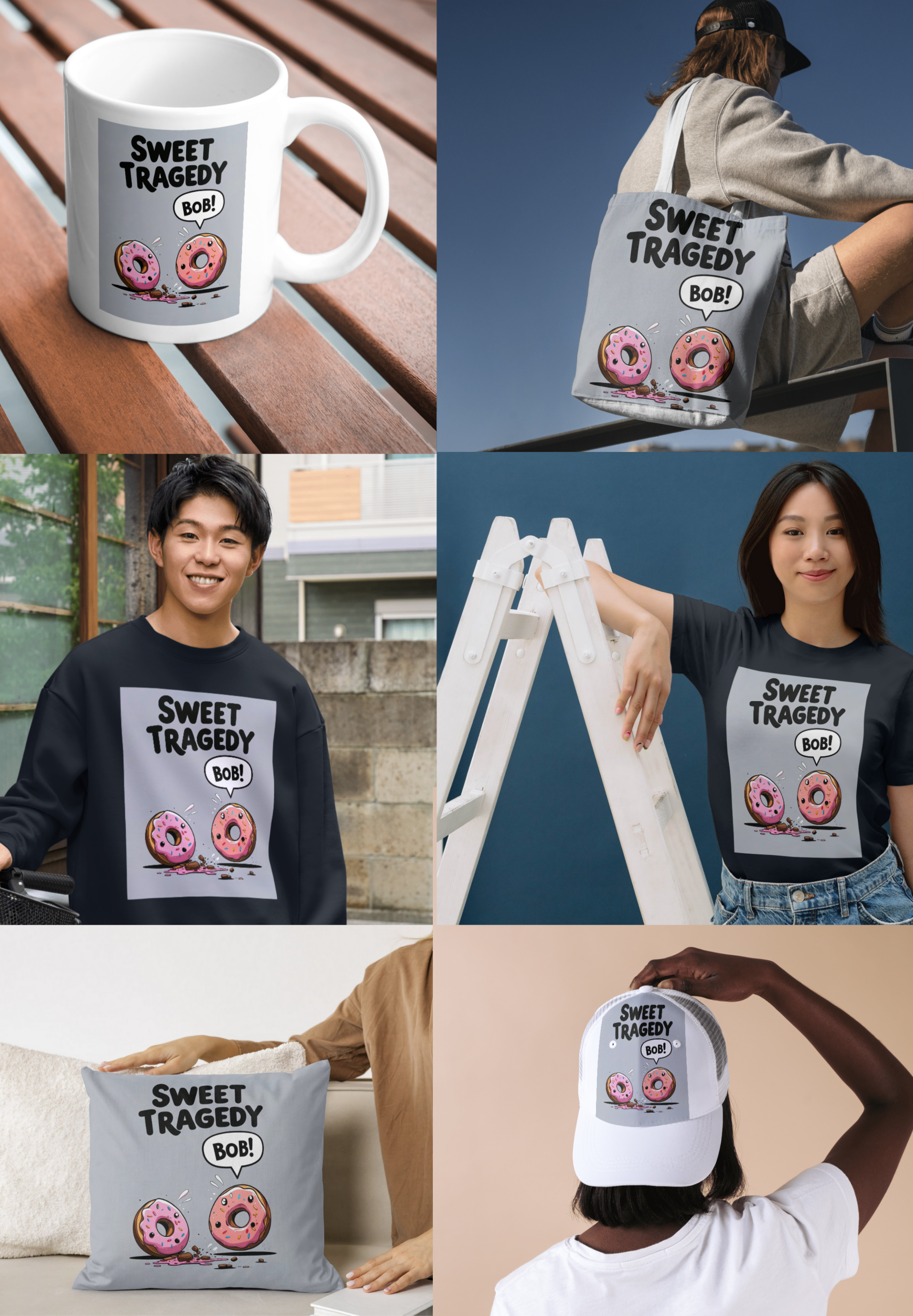 Funny Donut Art Print