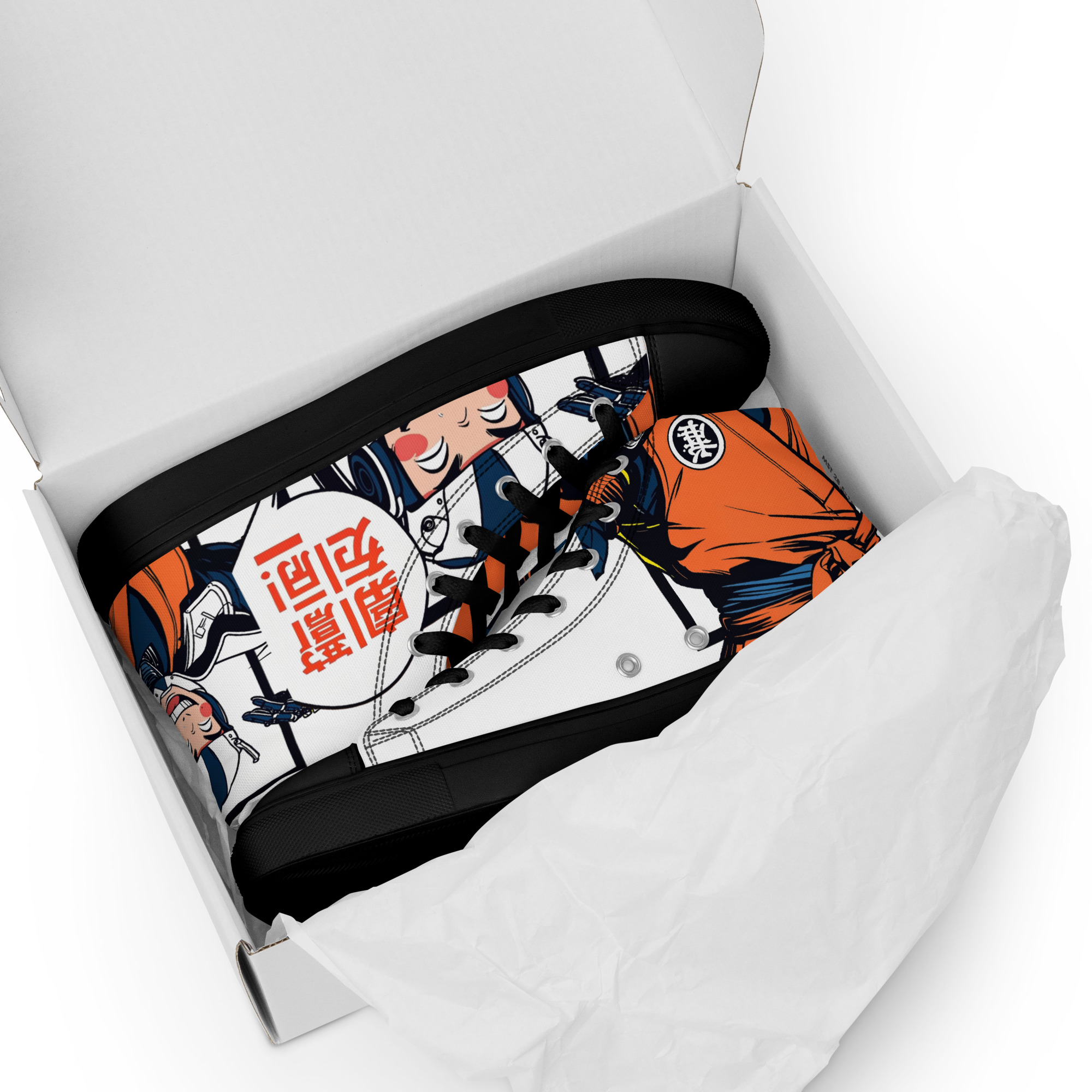 Samurai Manga Men’s High Top Canvas Shoes