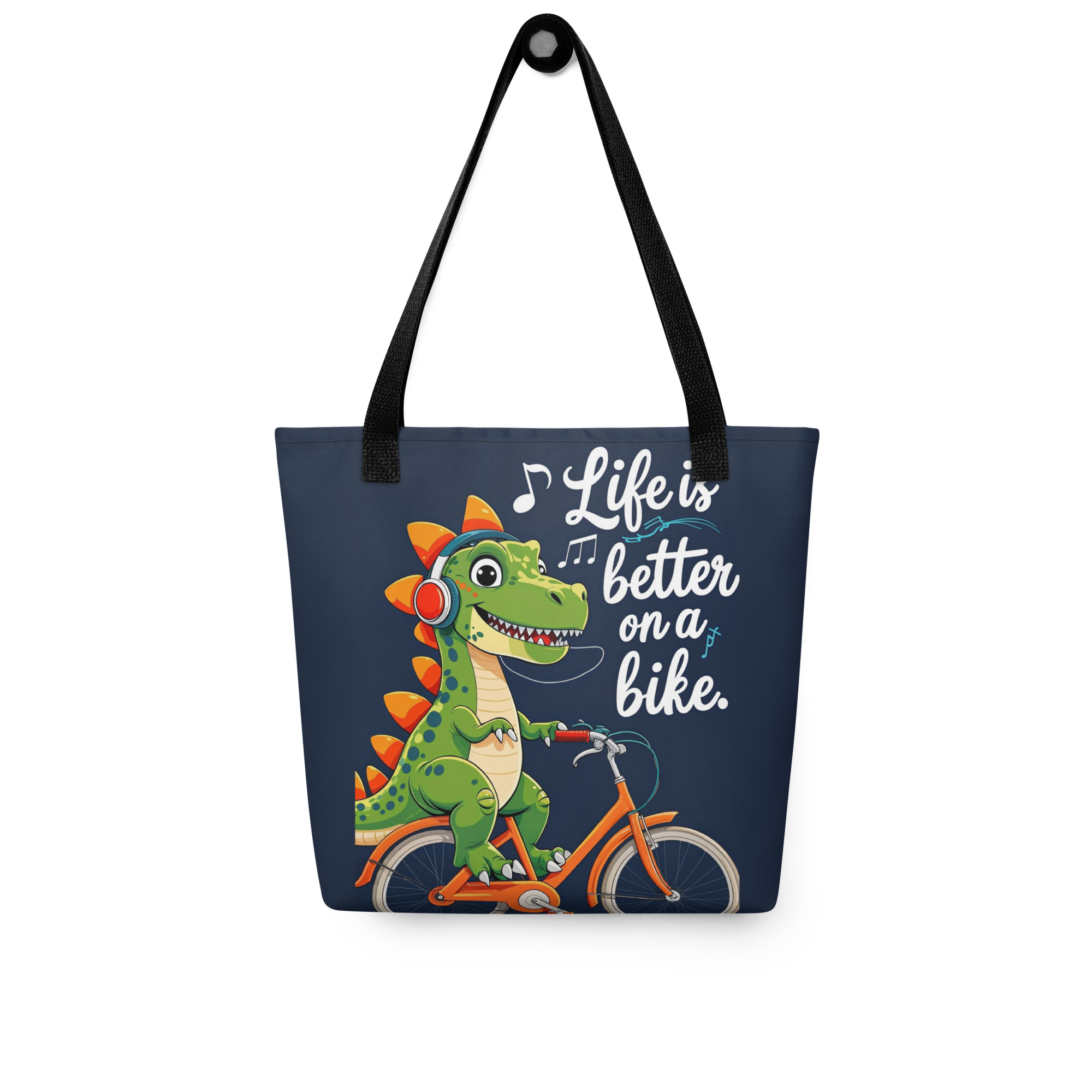 Dino Bike Bliss | Tote bag 