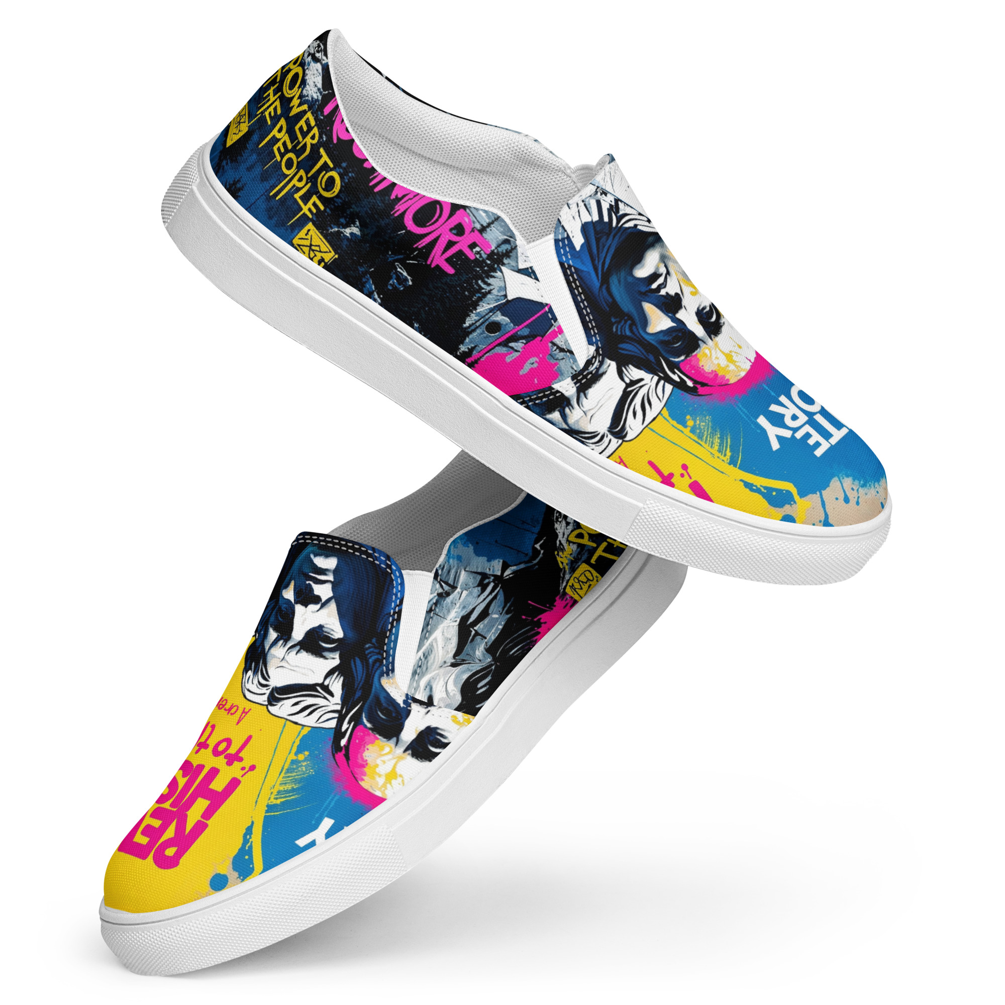 Rebel Rushmore Men’s slip-on canvas shoes