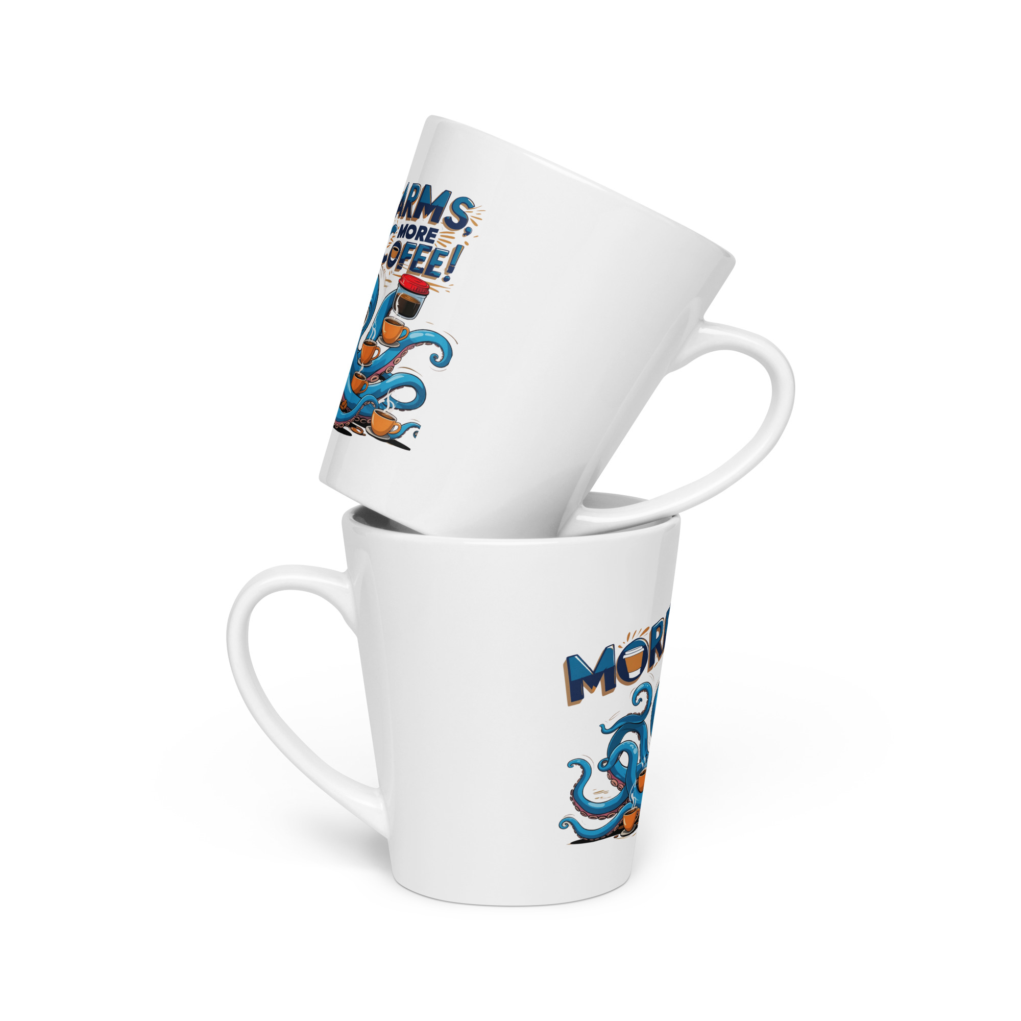 Octopus Coffee Ceramic Latte Mug