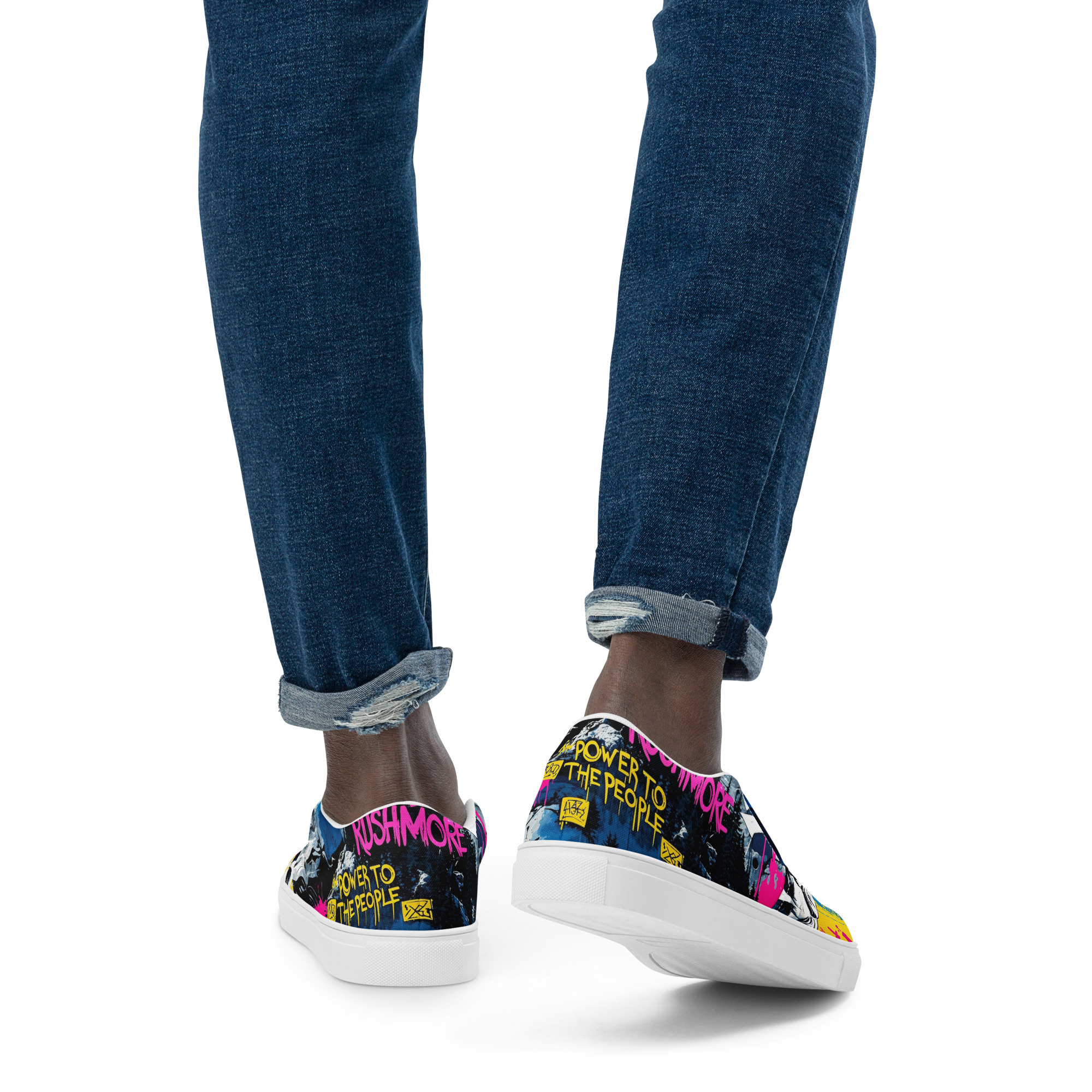 Rebel Rushmore Men’s slip-on canvas shoes