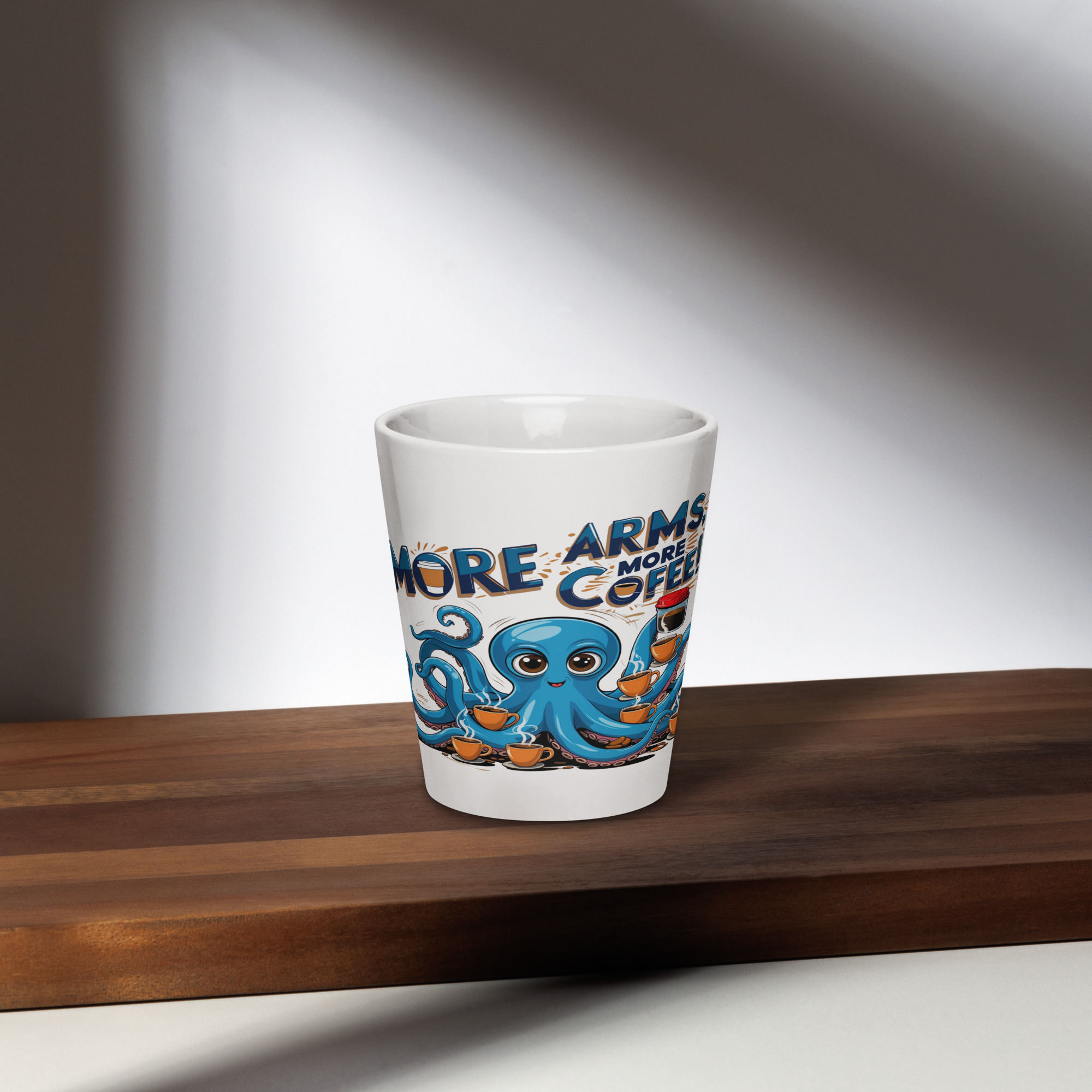 Octopus Coffee Ceramic Latte Mug