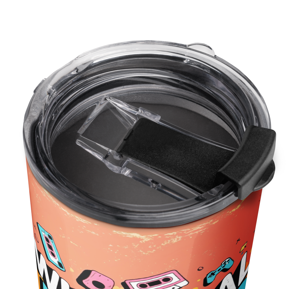 Retro Icons Tapered Stainless Steel Tumbler