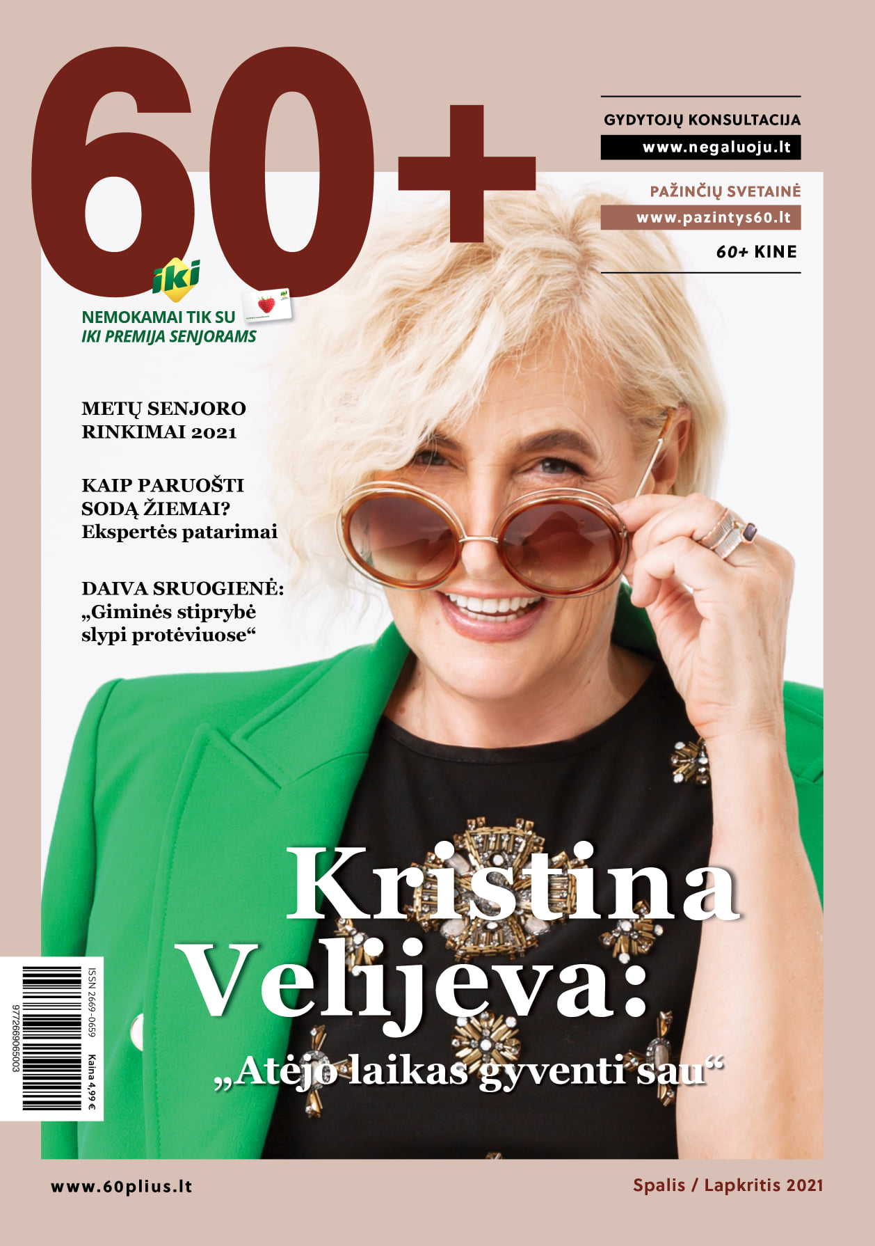 60+ žurnalo prenumerata 2026 metams.