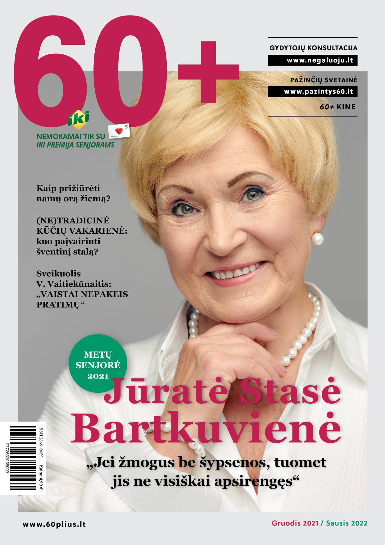 60+ žurnalo prenumerata 2026 metams.