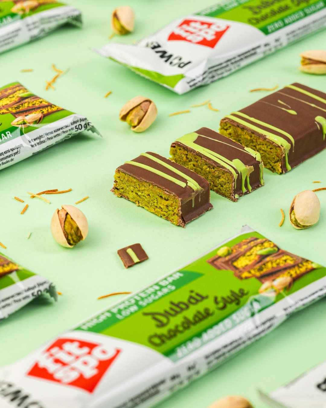 Barritas de Proteínas Chocolate Dubai
