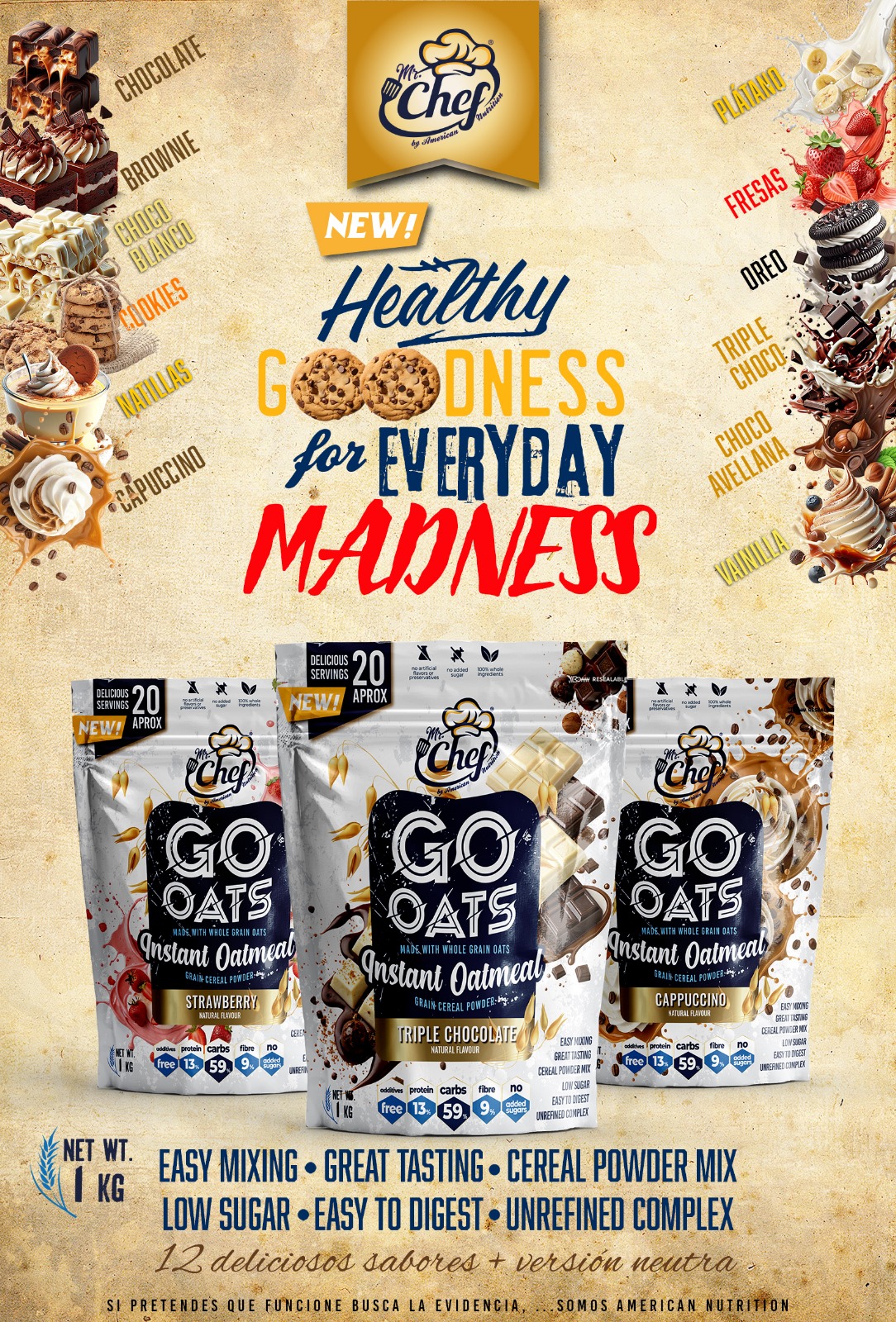 Harina de Avena Instantánea GO OATS
