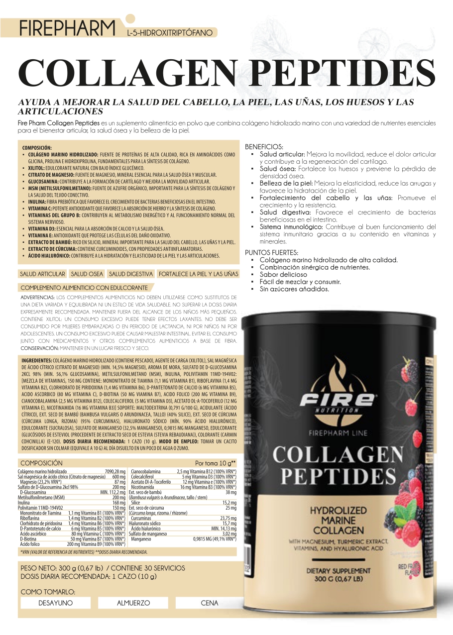  Collagen Peptides – F. Pharm (300 g)
