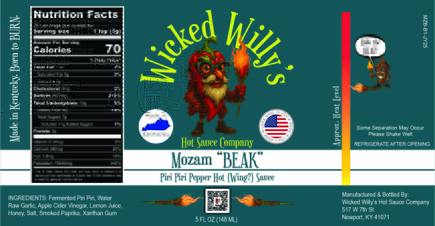 Mozam ‘Beak’ Hot Sauce