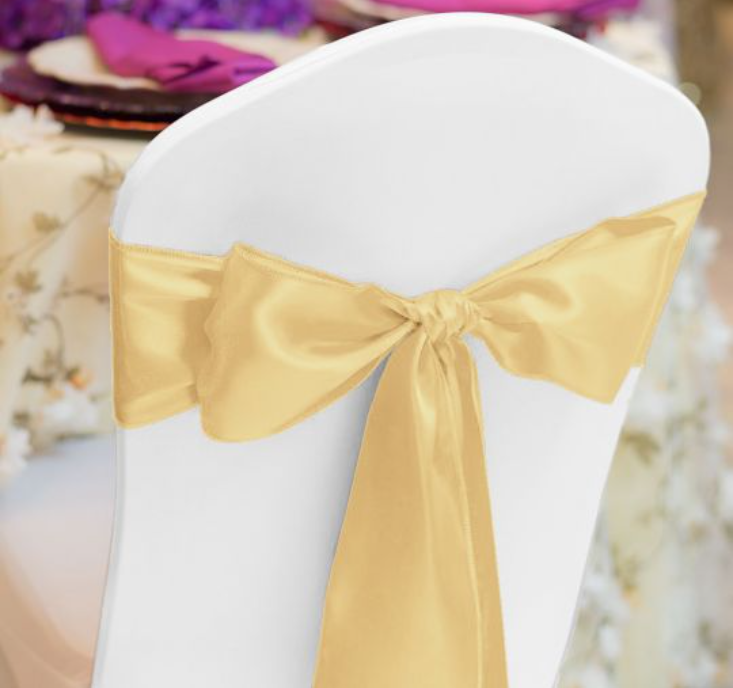 SATIN CHAIR SASHES