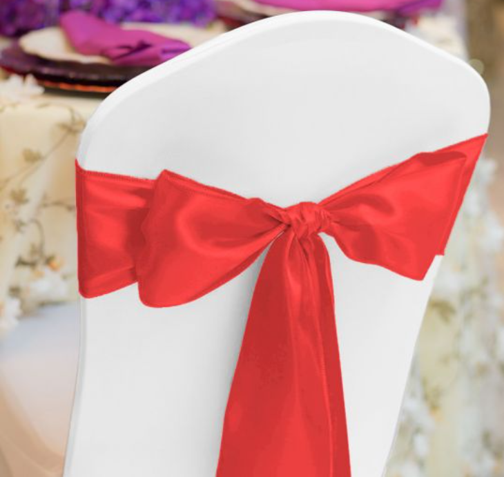 SATIN CHAIR SASHES