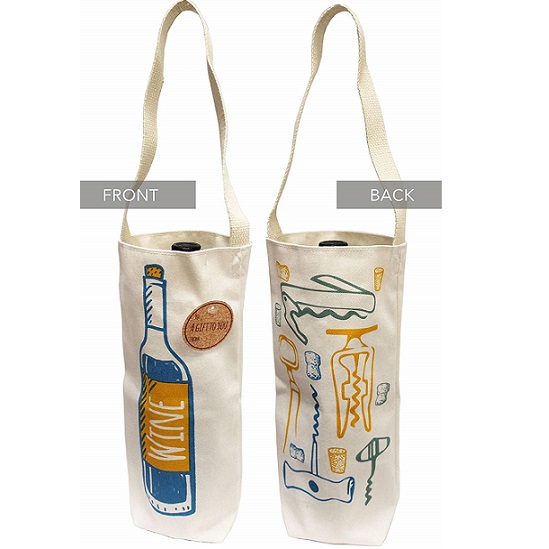 Wine Bottle Tote Bag