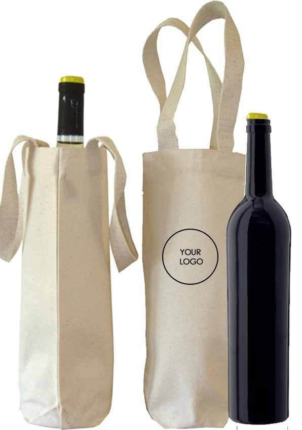 Canvas Wine Bottle Bag