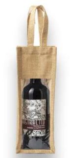 Wine Bottle in Jute Bag