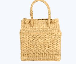 Woven Straw Handbag