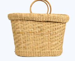 Handwoven Straw Basket