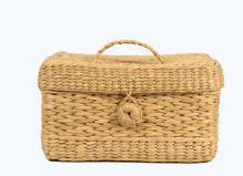 Handwoven Straw Basket